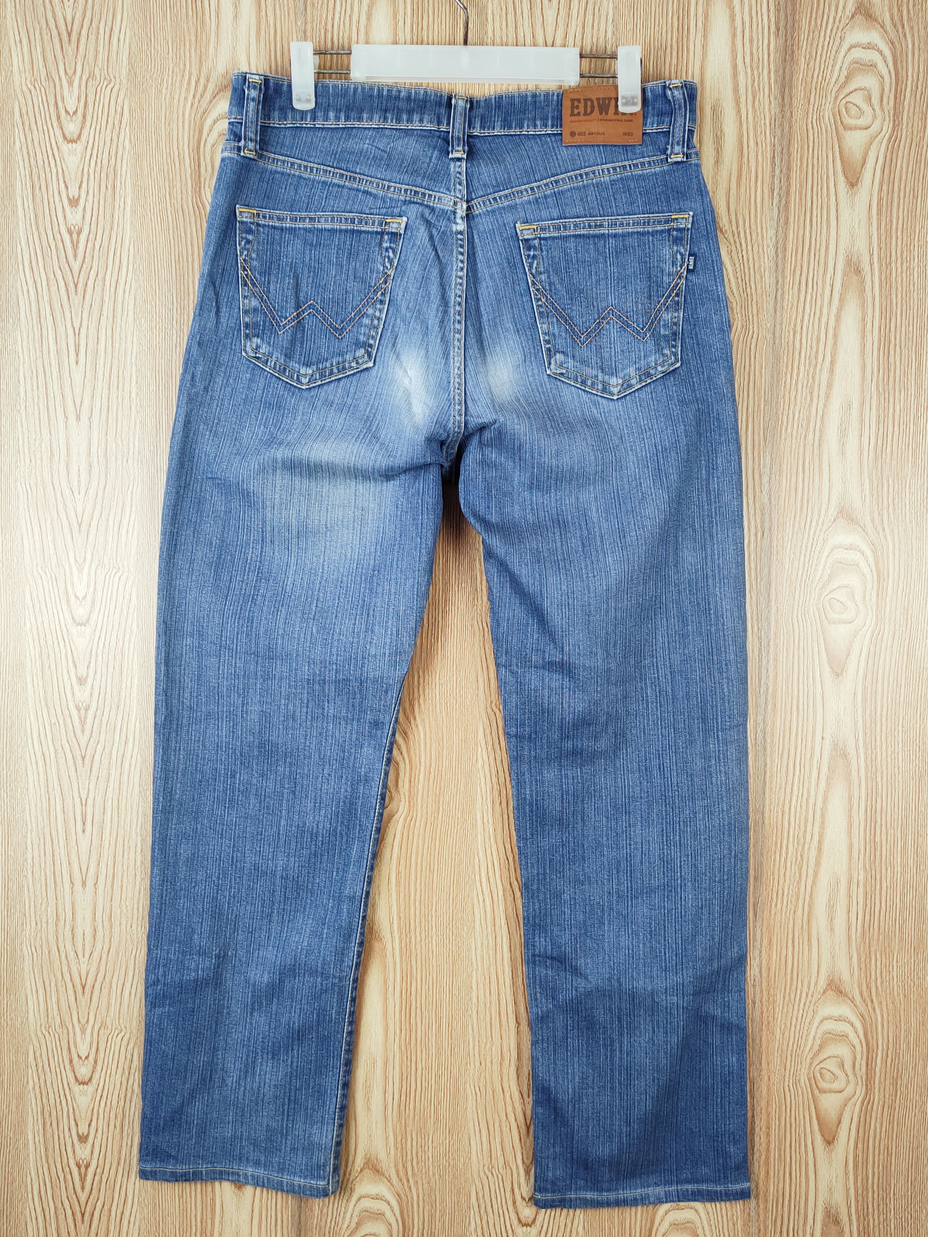 Edwin Edwin vintage Blue Distressed Ripped denim Jeans #W944 Size US 33 - 8 Thumbnail