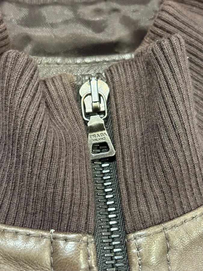 Prada FW2008 Prada Brown Leather Jacket Size US M / EU 48-50 / 2 - 8 Thumbnail
