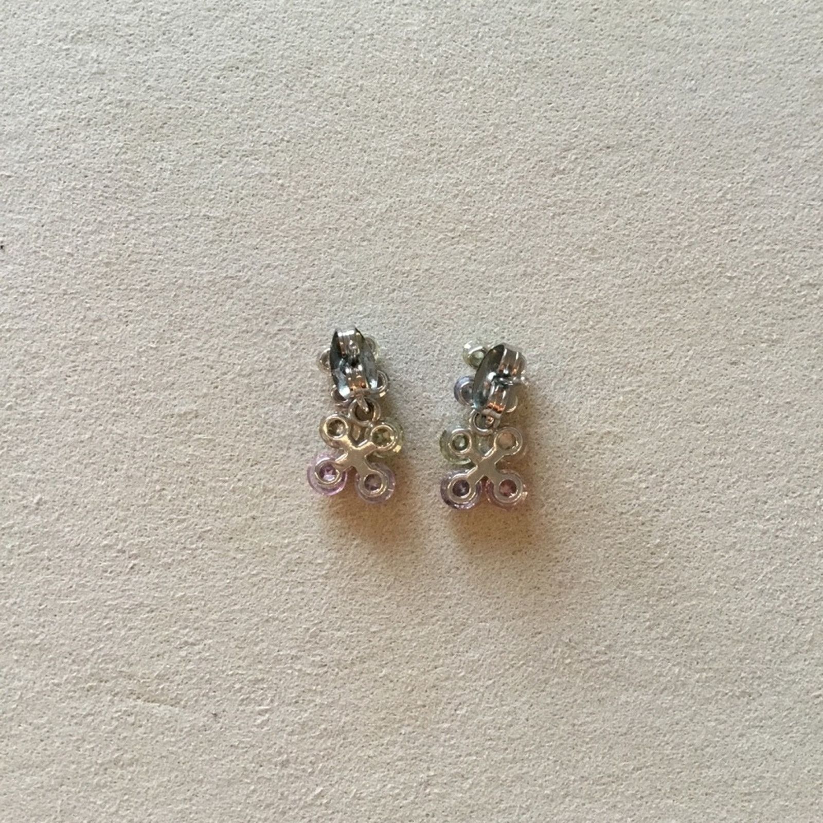 Other Clover Multi-Crystal Drop Earrings Size ONE SIZE - 4 Thumbnail