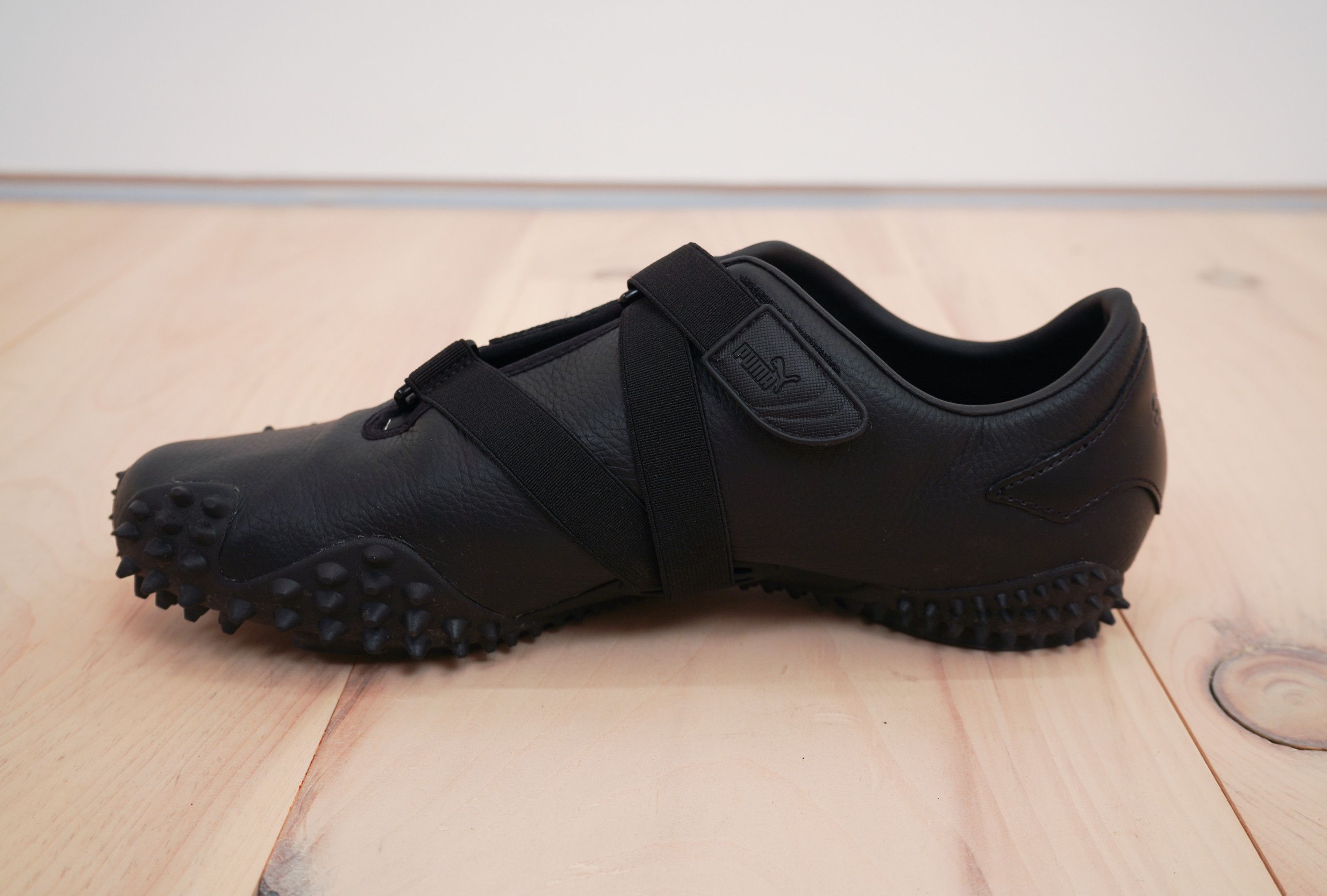 Puma All Black Leather Puma Mostros Size US 11.5 / EU 44-45 - 3 Thumbnail