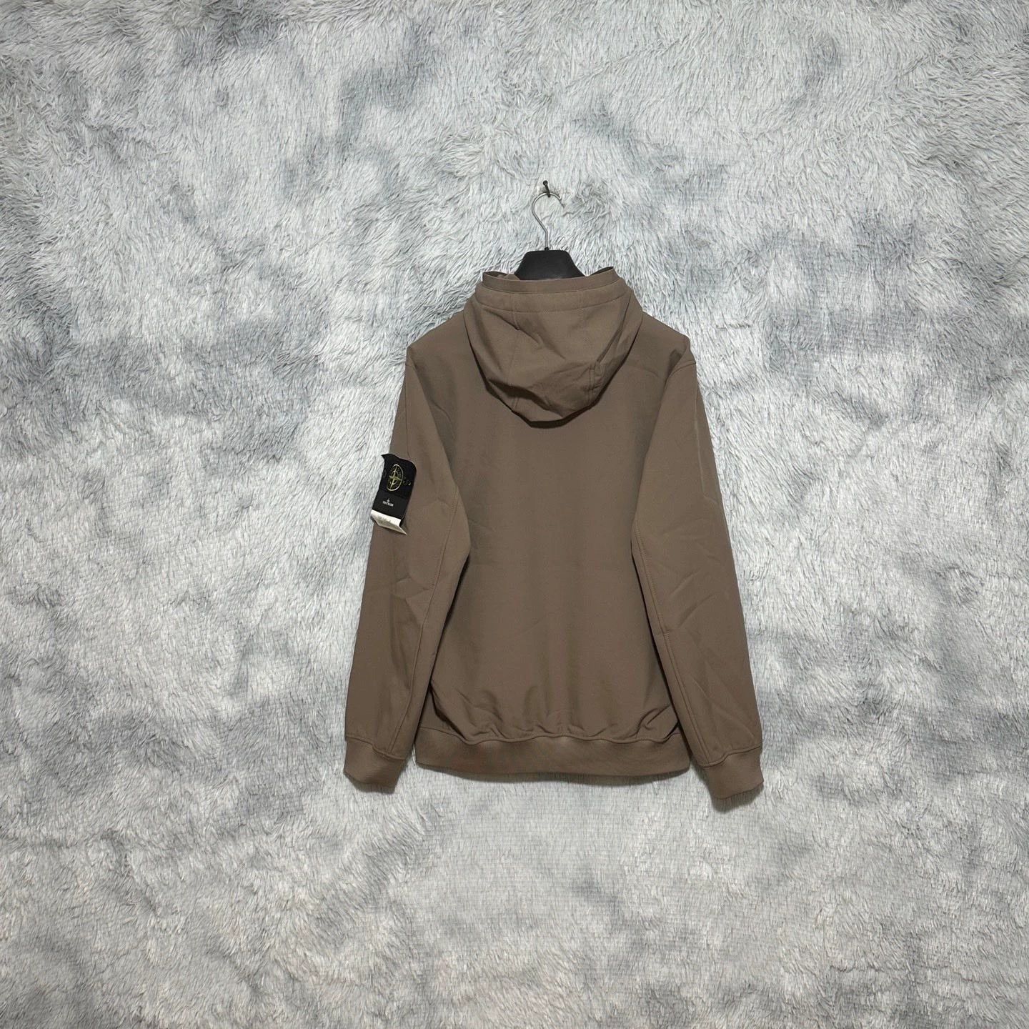 Stone Island brown hooded softshell jacket by stone island Size US XL / EU 56 / 4 - 2 Thumbnail