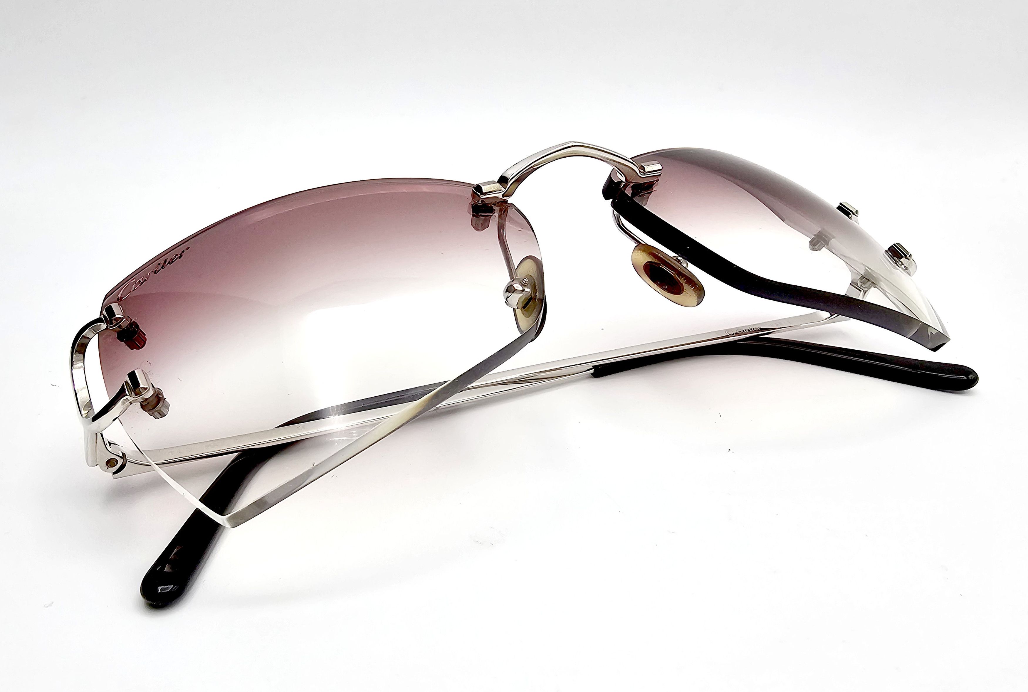 Cartier Cartier Big C Occhiali Silver Sunglasses Size ONE SIZE - 3 Thumbnail