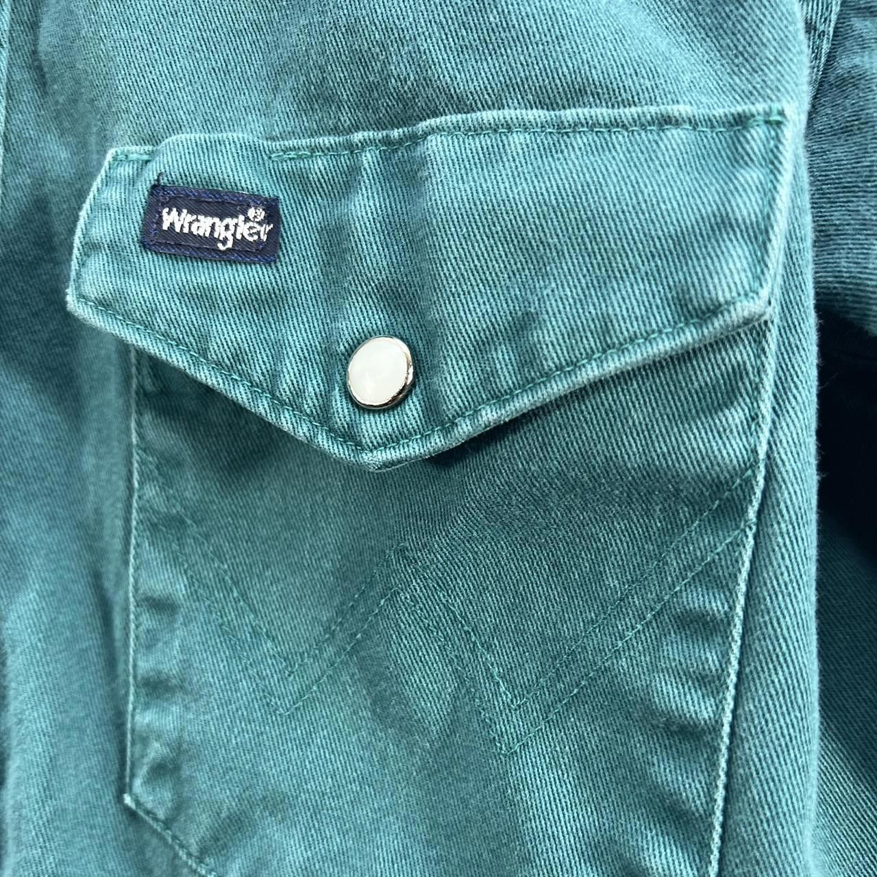 Wrangler Wrangler Men's Green and Blue Shirt Size US L / EU 52-54 / 3 - 3 Thumbnail