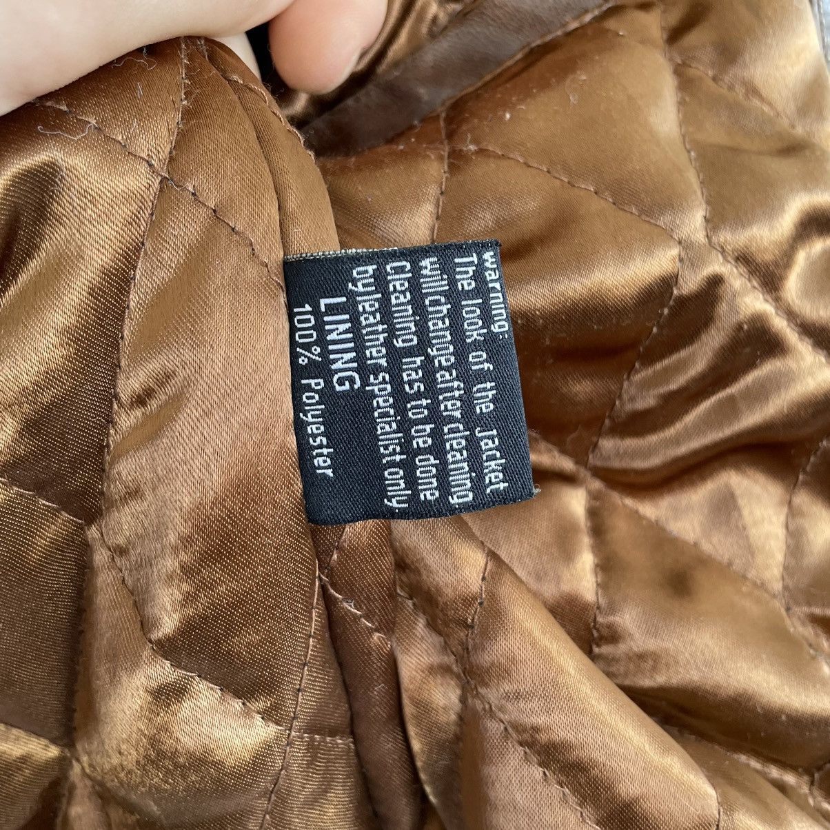 Vintage Vintage distressed leather jacket AMERICAN BASE New York Size US XL / EU 56 / 4 - 14 Thumbnail