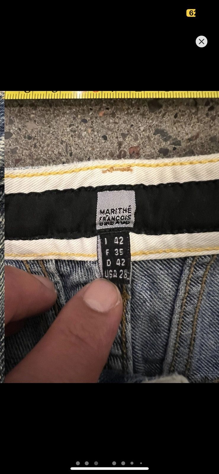 Designer × Marithe + Francois Girbaud ***FINAL DROP***RARE 90s MARITHE FRANCOIS GIRBAUD CROP 28 Size US 28 / EU 44 - 4 Thumbnail