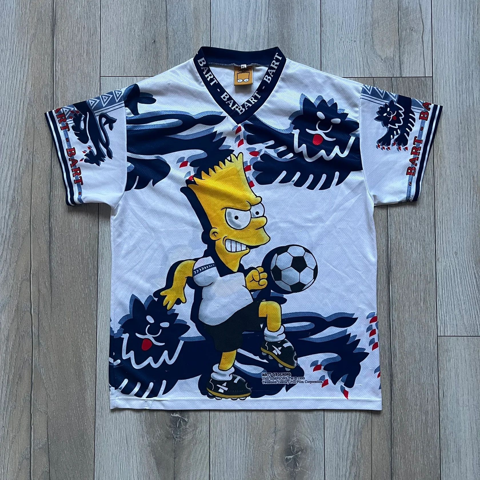The Simpsons The Simpsons Bart World Cup England 1999 Tee Size US XS / EU 42 / 0 - 1 Thumbnail
