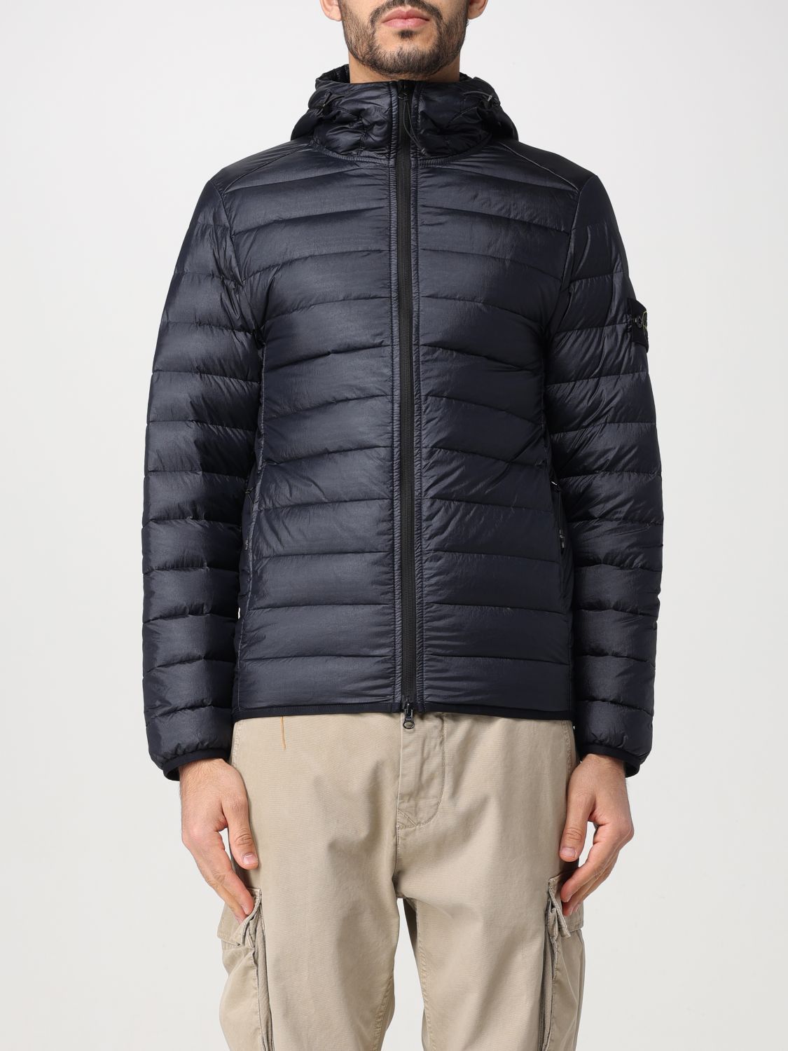 image of Stone Island Jacket Men Blue (Size Medium)