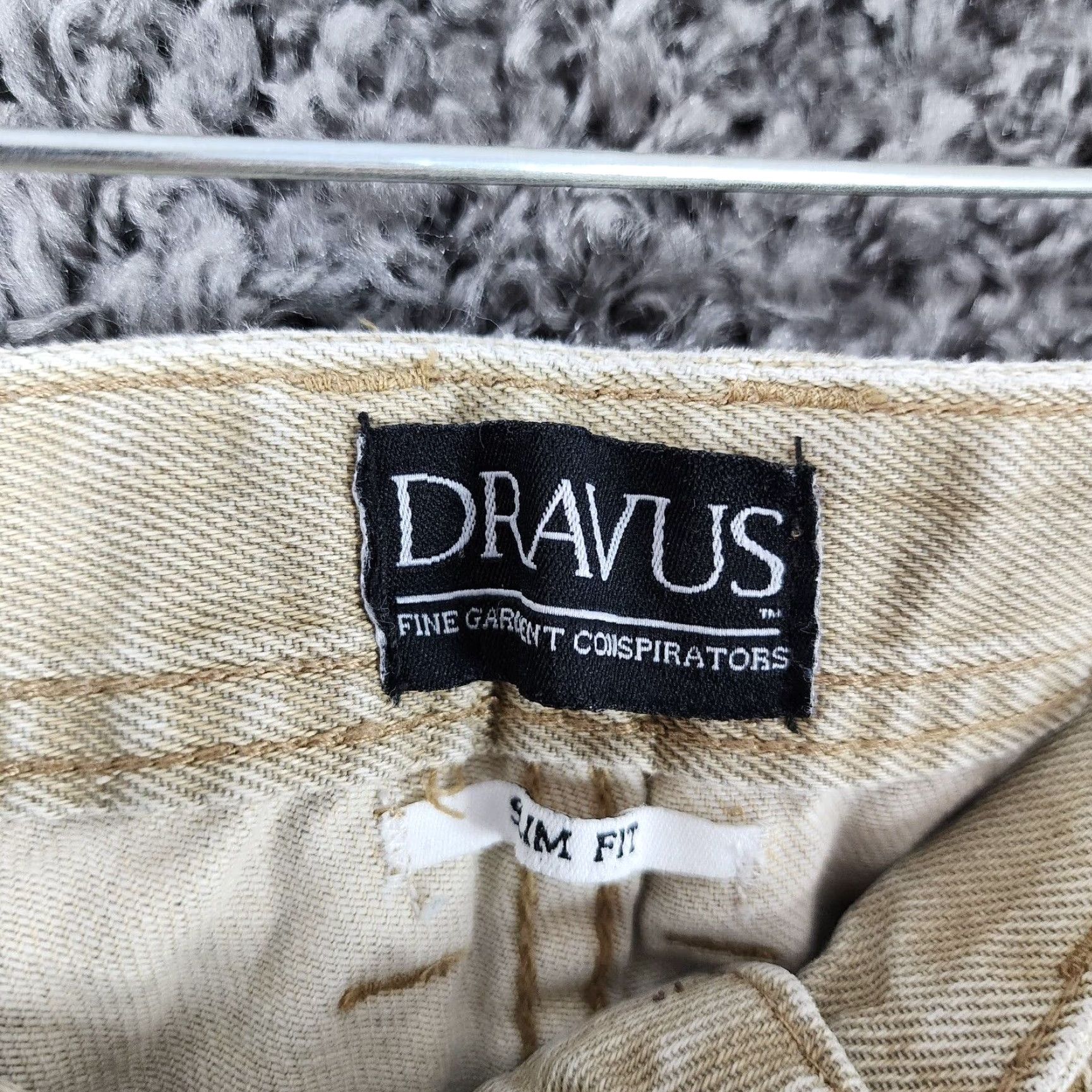 Vintage VINTAGE Dravus Jeans Men Straight Leg Slim Fit Beige Size 31x32 Size US 31 - 3 Thumbnail