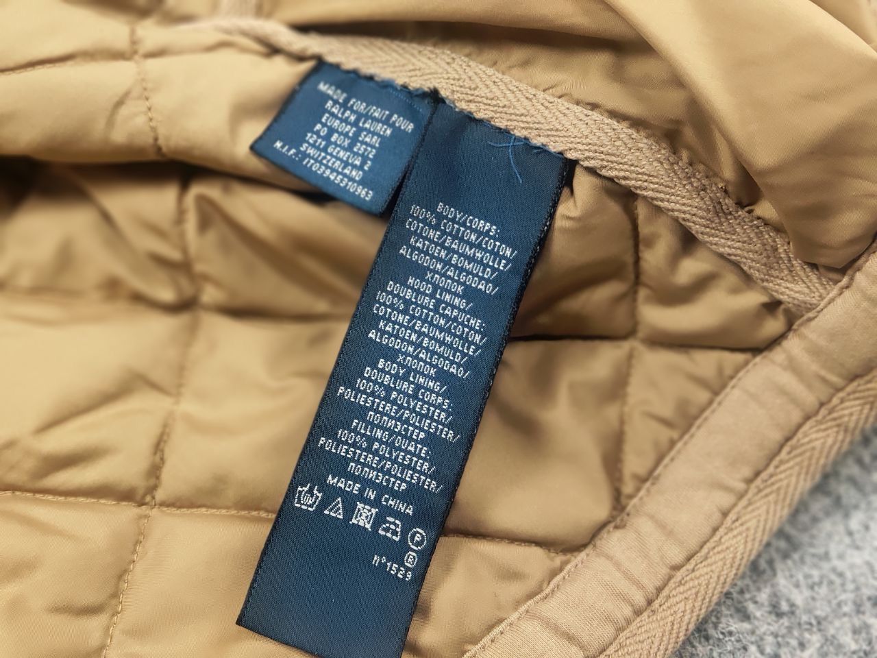 Ralph Lauren Rare Vintage 90's Ralph Lauren Quilted Beige Workwear Jacket Size US S / EU 44-46 / 1 - 18 Thumbnail