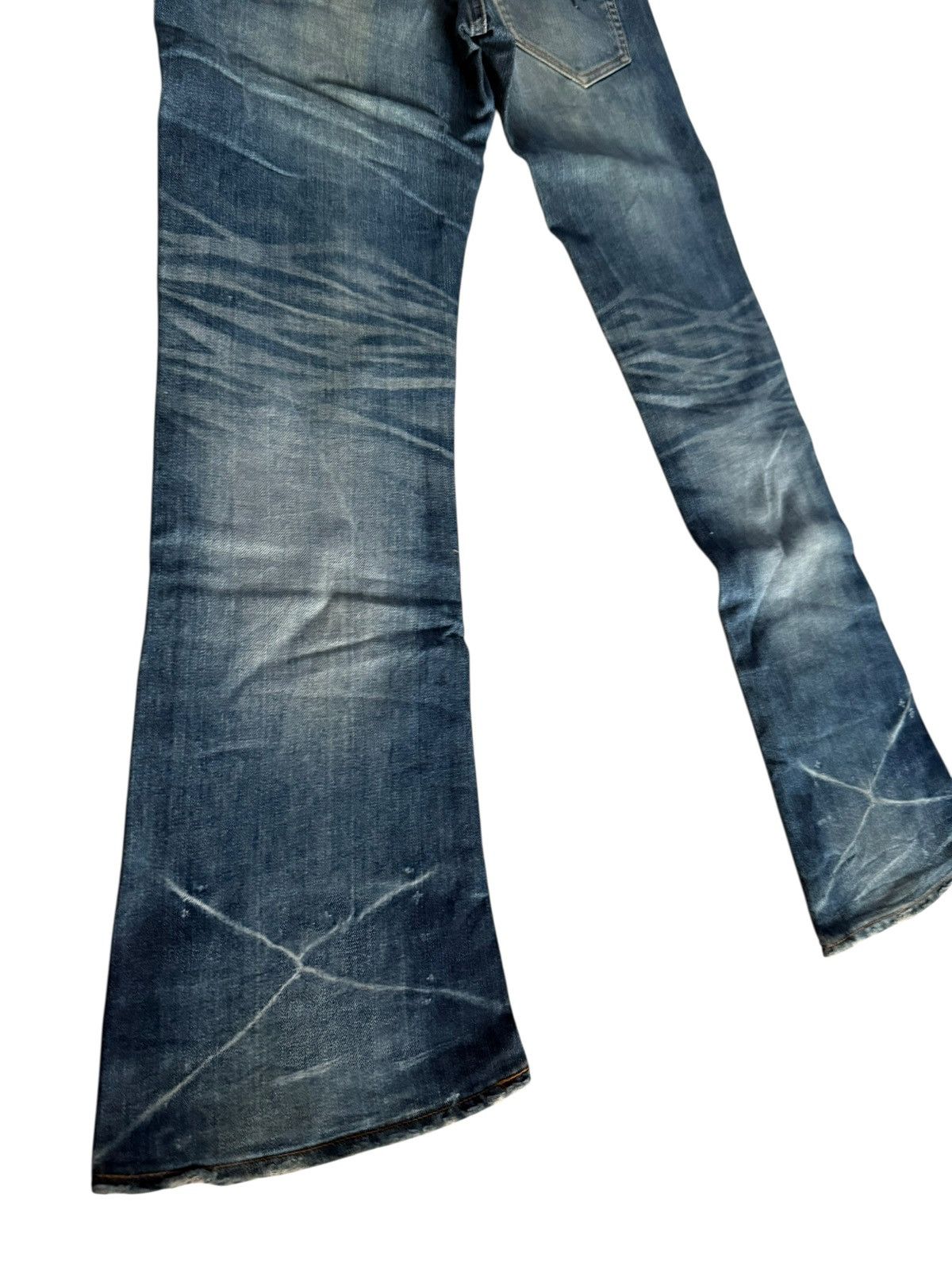 Tornado Mart Flared Jeans Sanford Distressed Faded Bootcut Denim Size US 31 - 19 Thumbnail