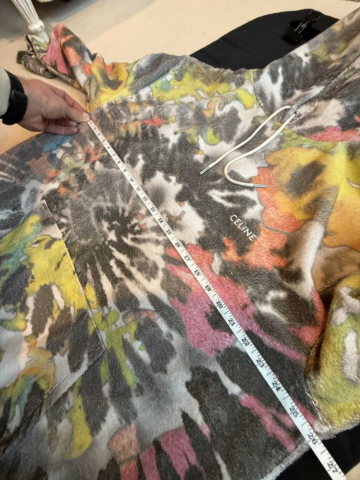 Celine $2.15k SS24 Celine tie dye tracksuit hoodie shorts Hedi Size US L / EU 52-54 / 3 - 19 Thumbnail