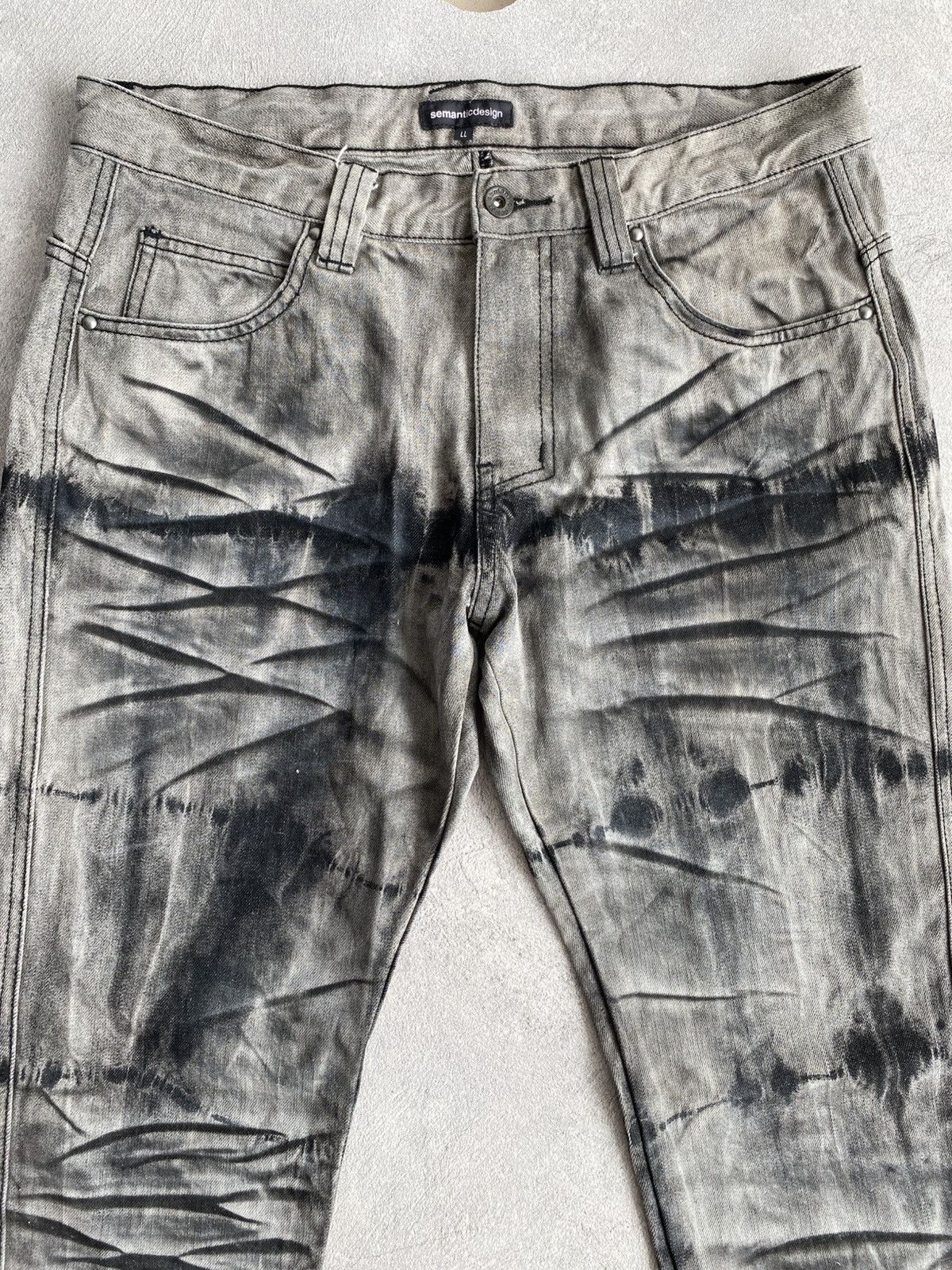 Japanese Brand × Tornado Mart Semantic Design Tiger Stripe Jeans Size US 33 - 2 Thumbnail