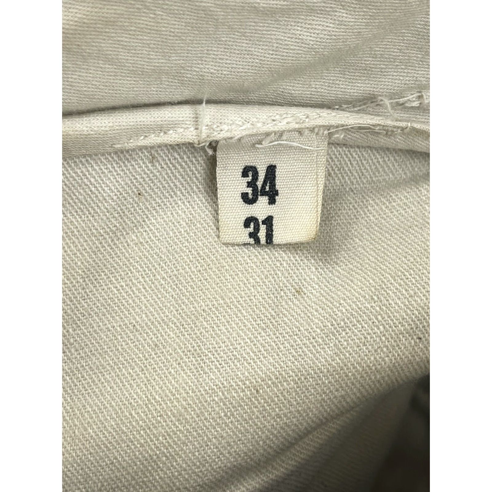Denime VINTAGE Military Pants Blue Denim 34x31 USA 90s Rare Pockets Zip Fly Mens Size US 34 / EU 50 - 4 Thumbnail