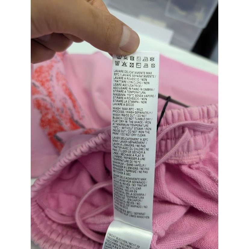 Balenciaga o1rshd1 offshore Medium Baggy Sweatpants in Pink Size US 32 / EU 48 - 13 Thumbnail