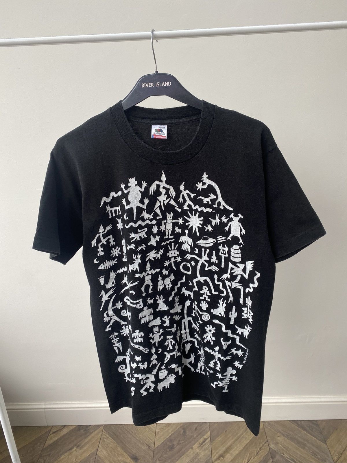 Fruit Of The Loom Vintage FRUIT OF THE LOOM Ken Brown pop art print t-shirt Size US L / EU 52-54 / 3 - 8 Thumbnail