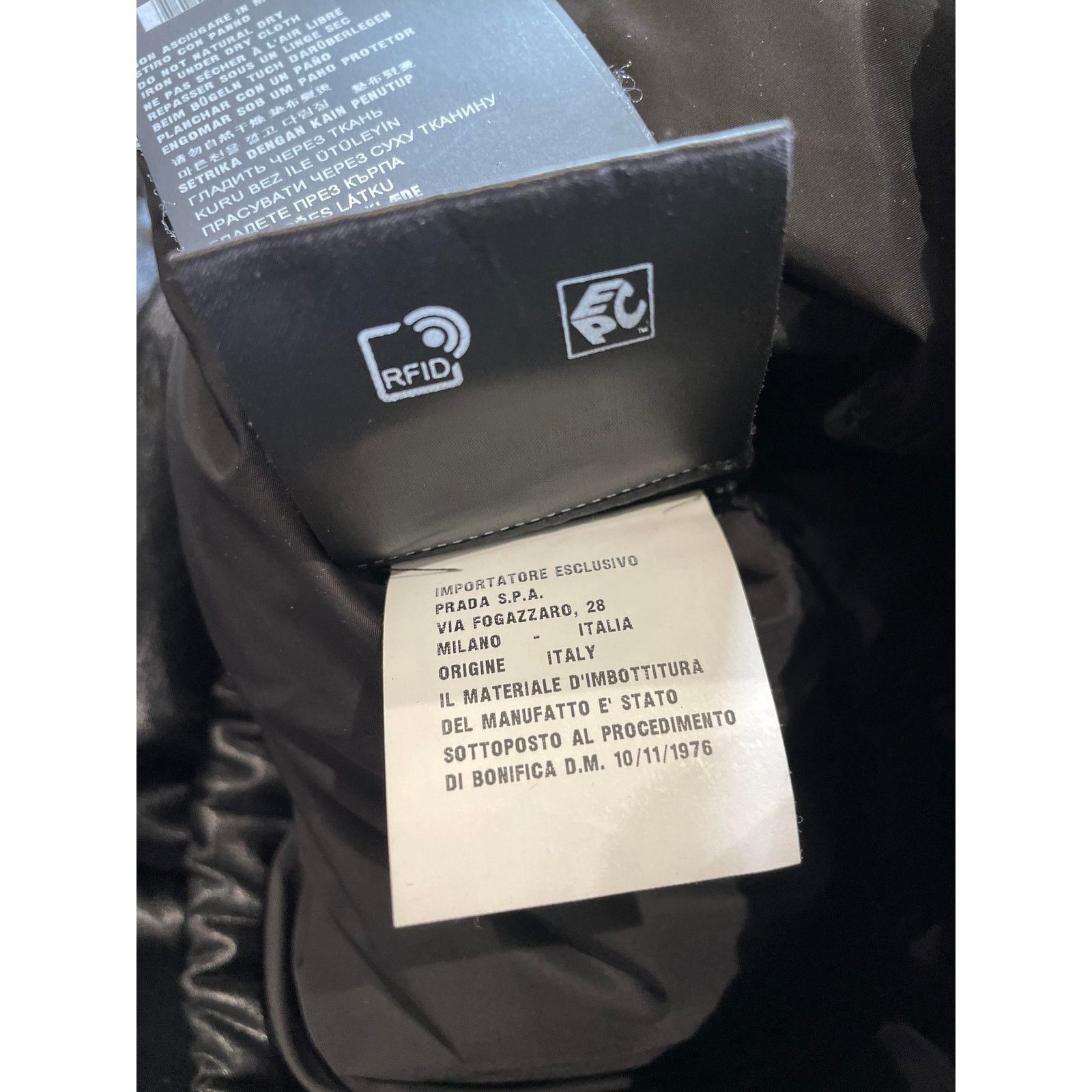 Prada Prada Logo Black Jacket Size US S / EU 44-46 / 1 - 11 Thumbnail
