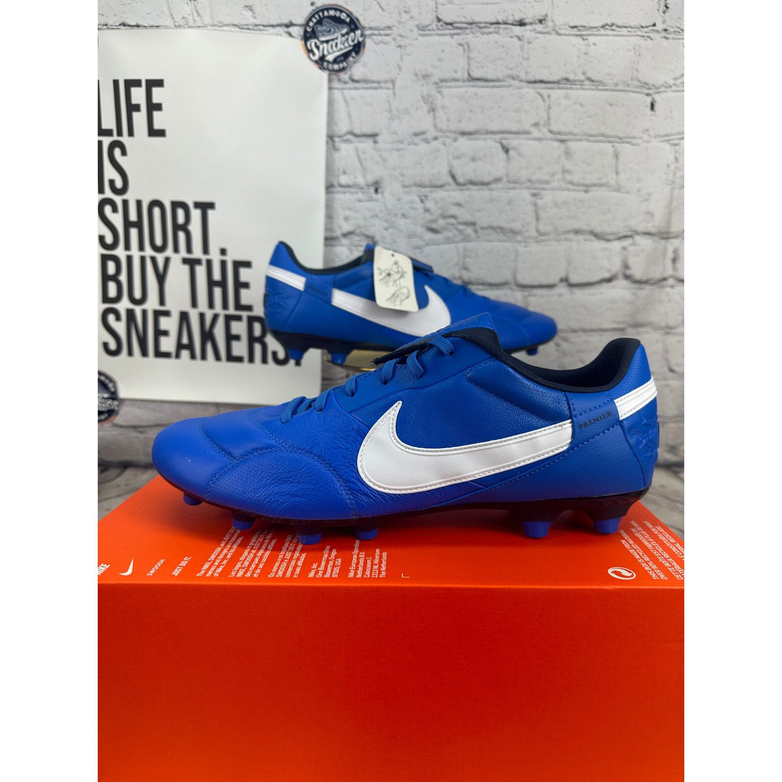 Nike Nike Premier 3 Firm Ground Soccer Cleats Womens 6 Blue Shoes Size US 6 / IT 36 - 1 Thumbnail