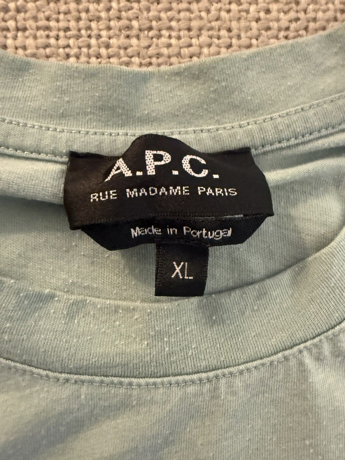 A.P.C. A.P.C. Item 001 — 39 Rue Madame Tee — Light Blue, XL Size US XL / EU 56 / 4 - 4 Thumbnail