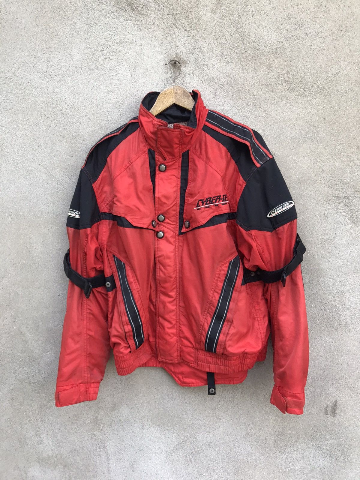 Vintage × Yamaha RARE YAMAHA RACING JACKET CYBER TEX RIDER SUN FADED Size US L / EU 52-54 / 3 - 5 Thumbnail