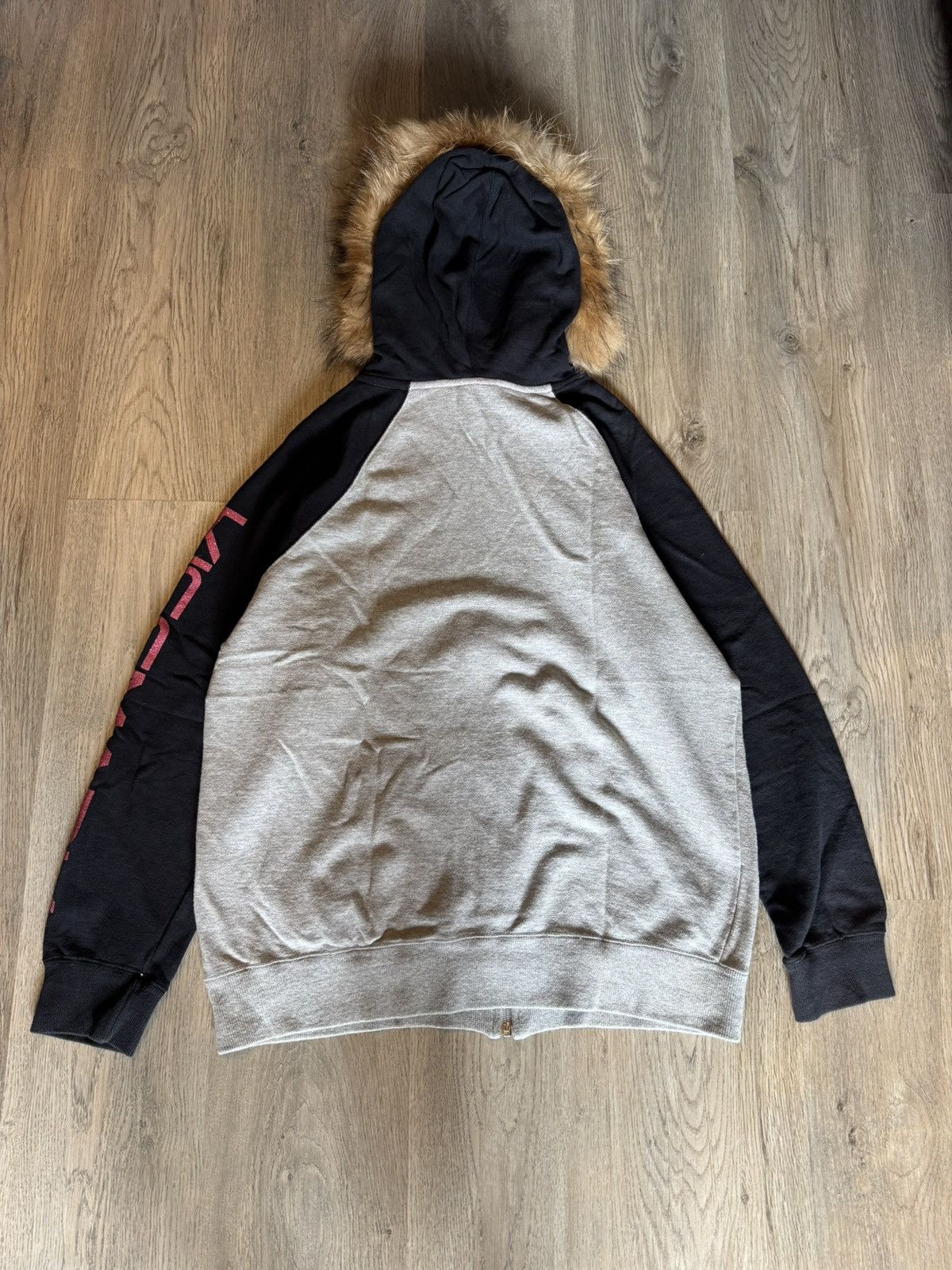 Japanese Brand KISS MARK WITH FUR HOODIE LIKE IFSIXWASNINE STYLE Size US L / EU 52-54 / 3 - 5 Thumbnail