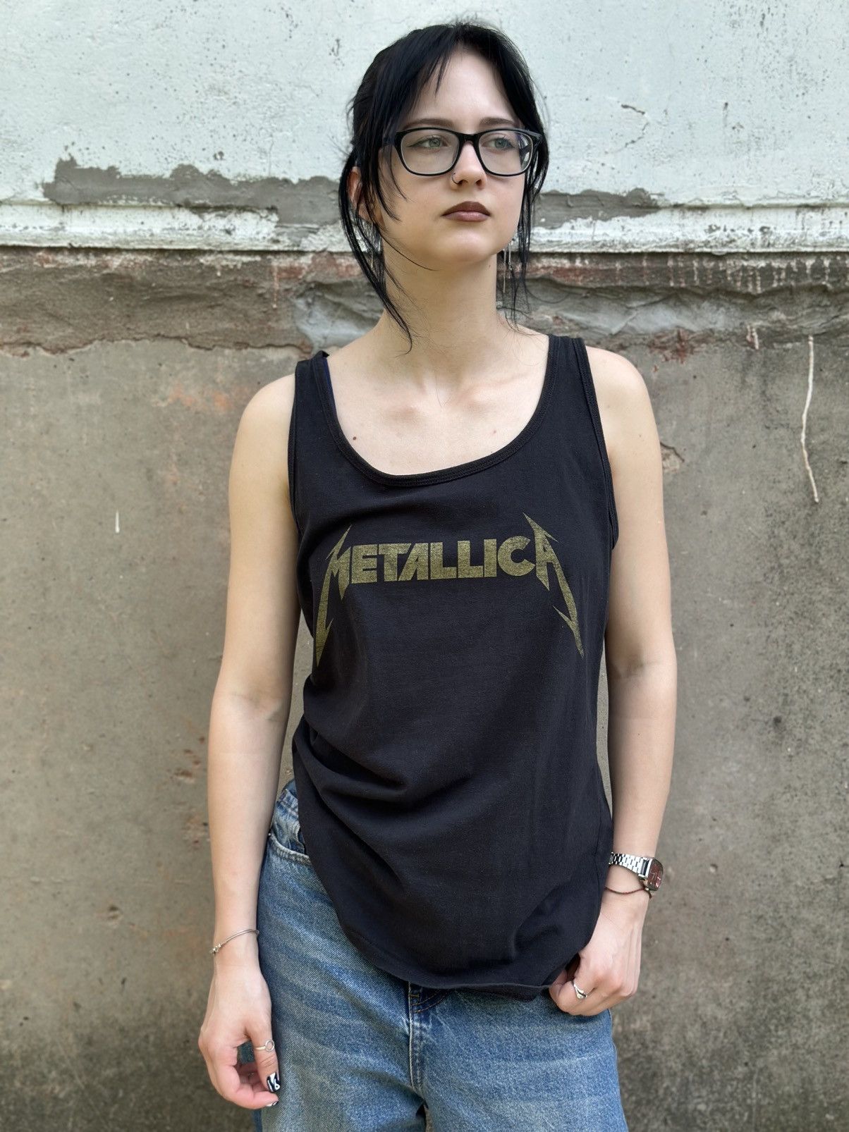 Metallica VTG Metallica Tank Top Sleeves Big Logo Size XL Band Rock Size XL / US 12-14 / IT 48-50 - 2 Thumbnail