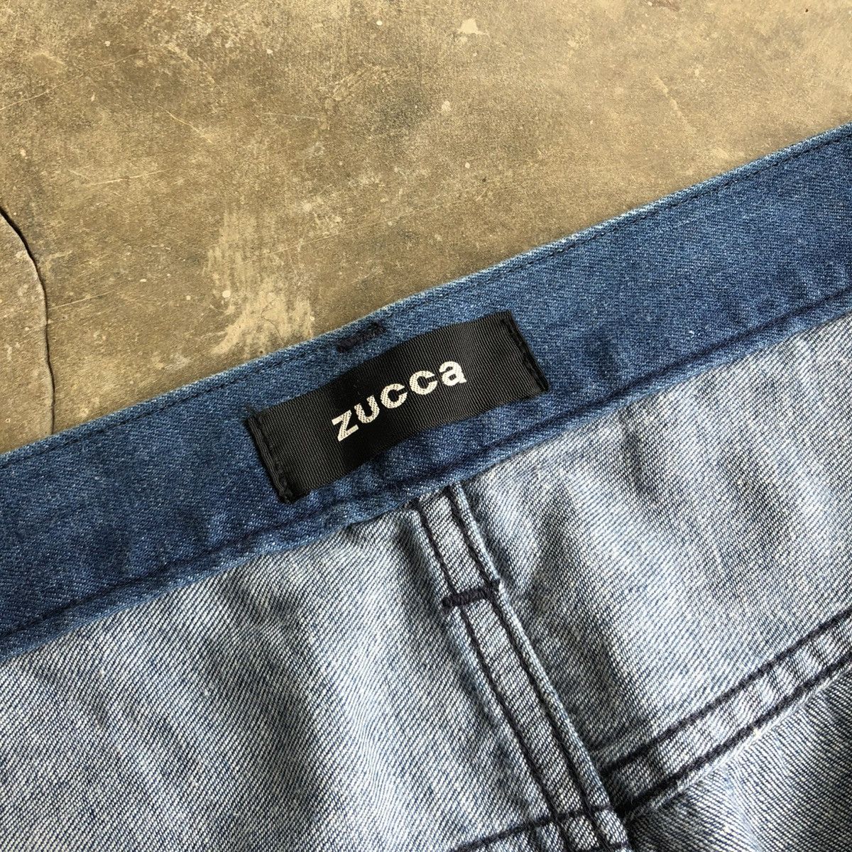 CABANE de ZUCCa Zucca by Issey Miyake Soft Denim Jeans Indigo Dye Pants Size US 31 - 14 Thumbnail