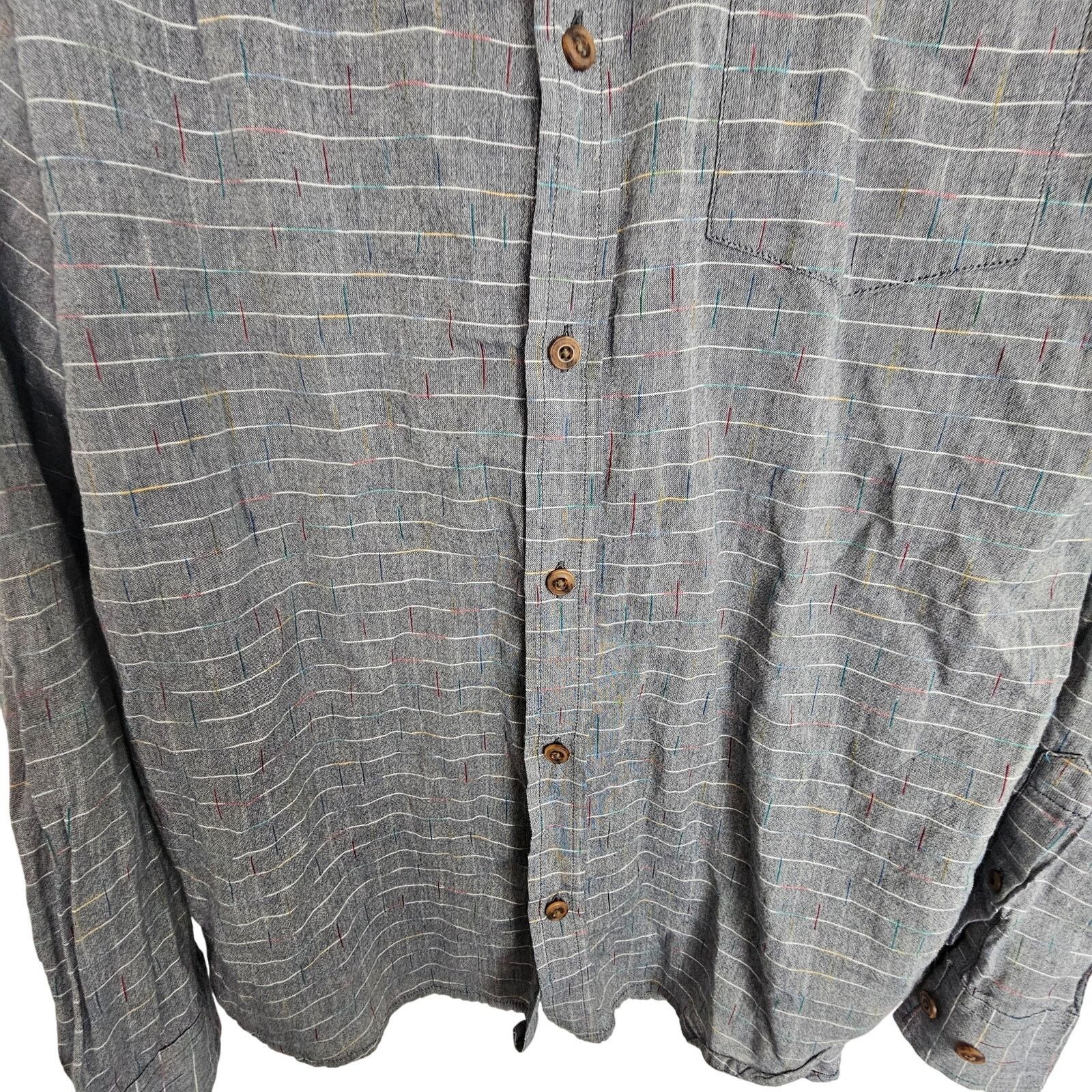Prana Prana Shirt Gray Button Down Long Sleeve Shirt Collared L Size US L / EU 52-54 / 3 - 3 Thumbnail