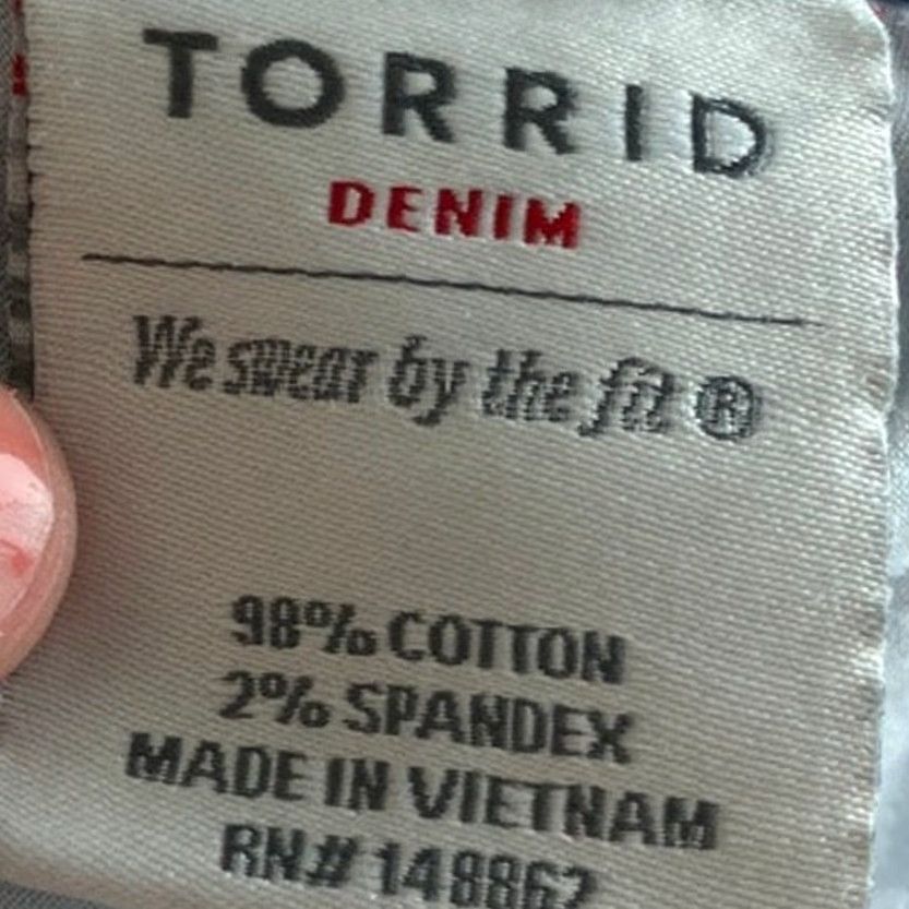 Torrid Torrid Jeans Blue Denim Distressed Mid Rise Boyfriend Ankle Stretch 10 Women Casual 5-Pocket Jeans Mens Womens Girls Size 24" / US 00 / IT 34 - 6 Thumbnail