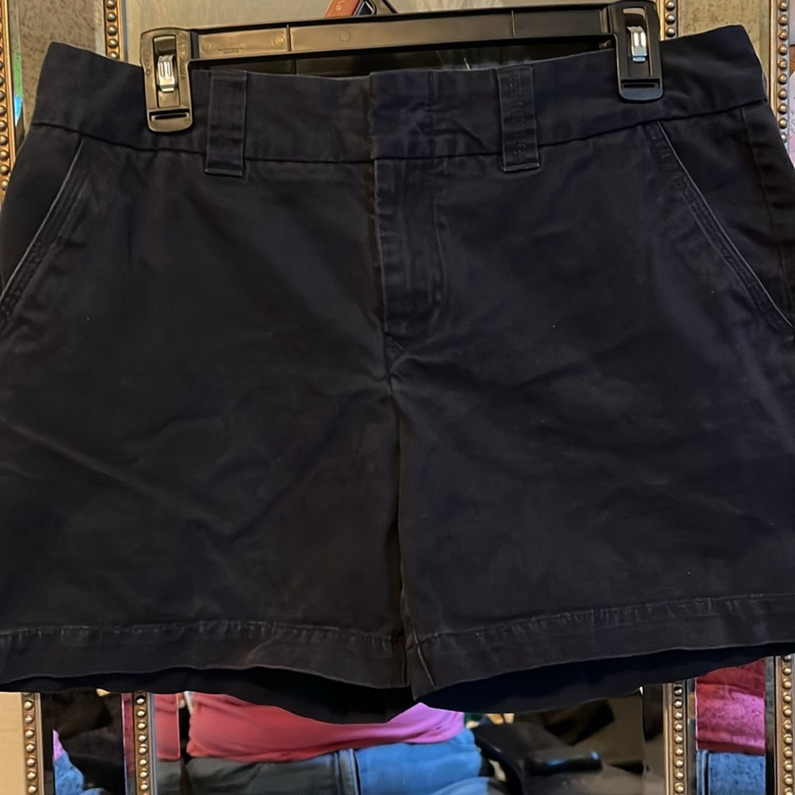 Tommy Hilfiger Ladies Tommy Hilfiger blue high rise shorts size 10 Size 32" / US 10 / IT 46 - 1 Thumbnail
