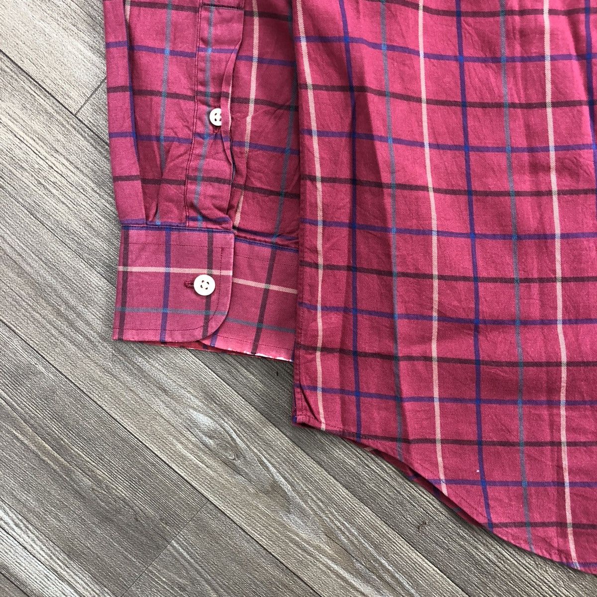 Burberry × Burberry Prorsum × Vintage 🇺🇸 1990s Burberrys Nova Check Iconic Designer Red Longs Shirt Size US M / EU 48-50 / 2 - 11 Thumbnail