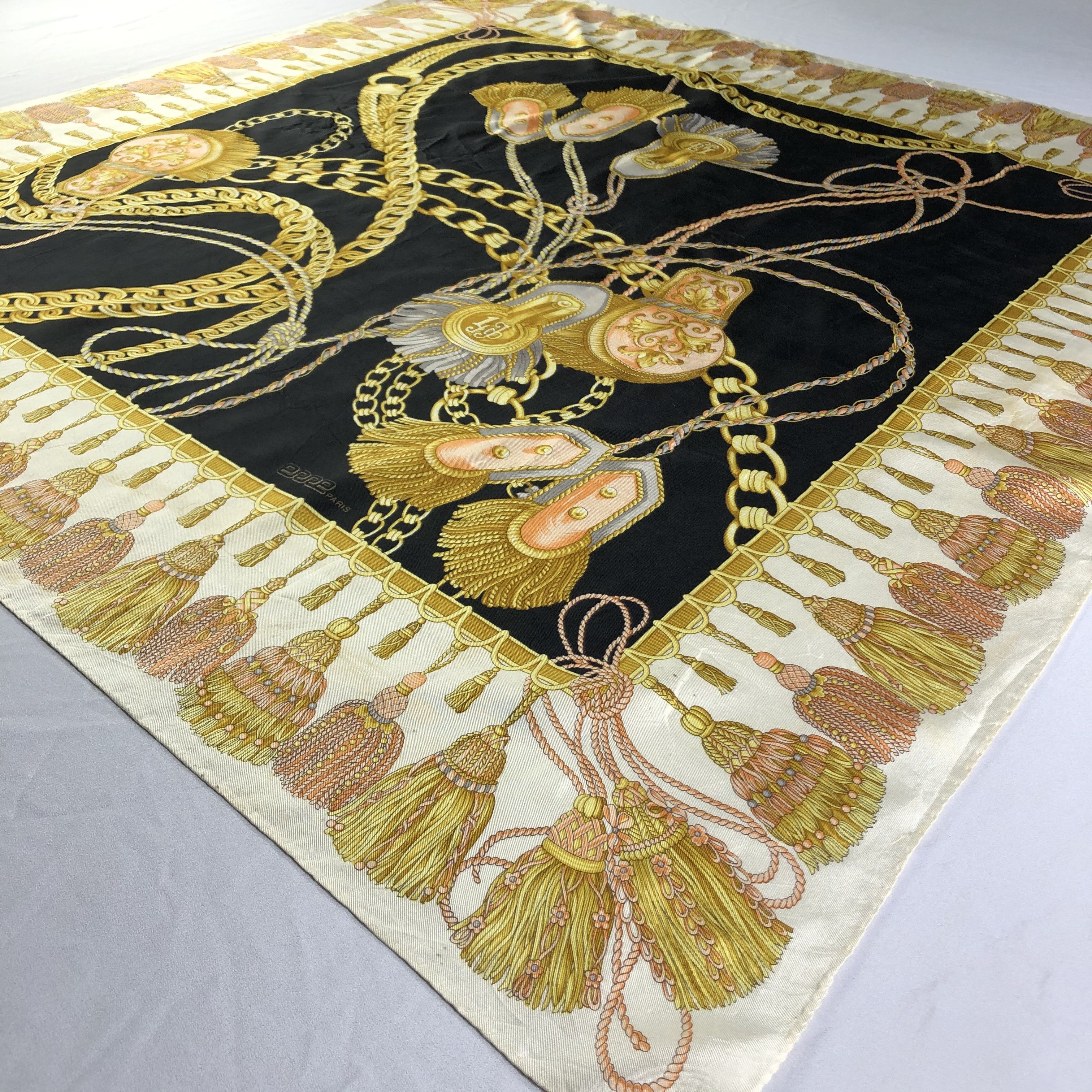 Vintage Vintage Silk Scarf Size ONE SIZE - 3 Thumbnail