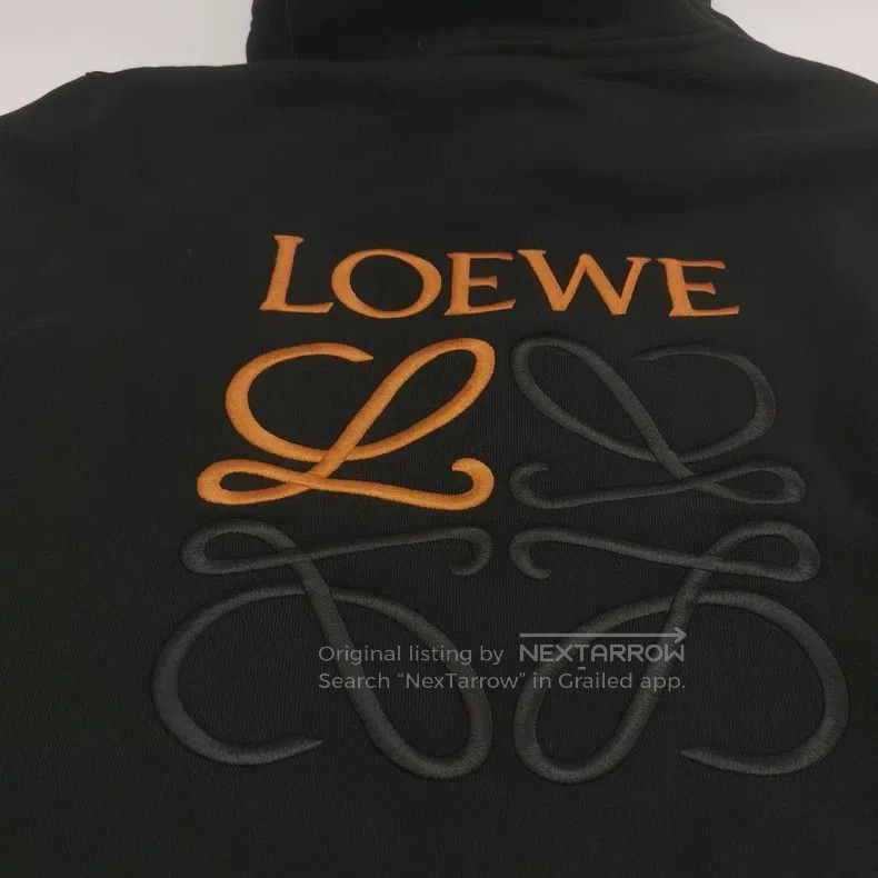 Loewe Loewe Cotton Patterned Hooded Sweatshirt Size S / US 4 / IT 40 - 3 Thumbnail