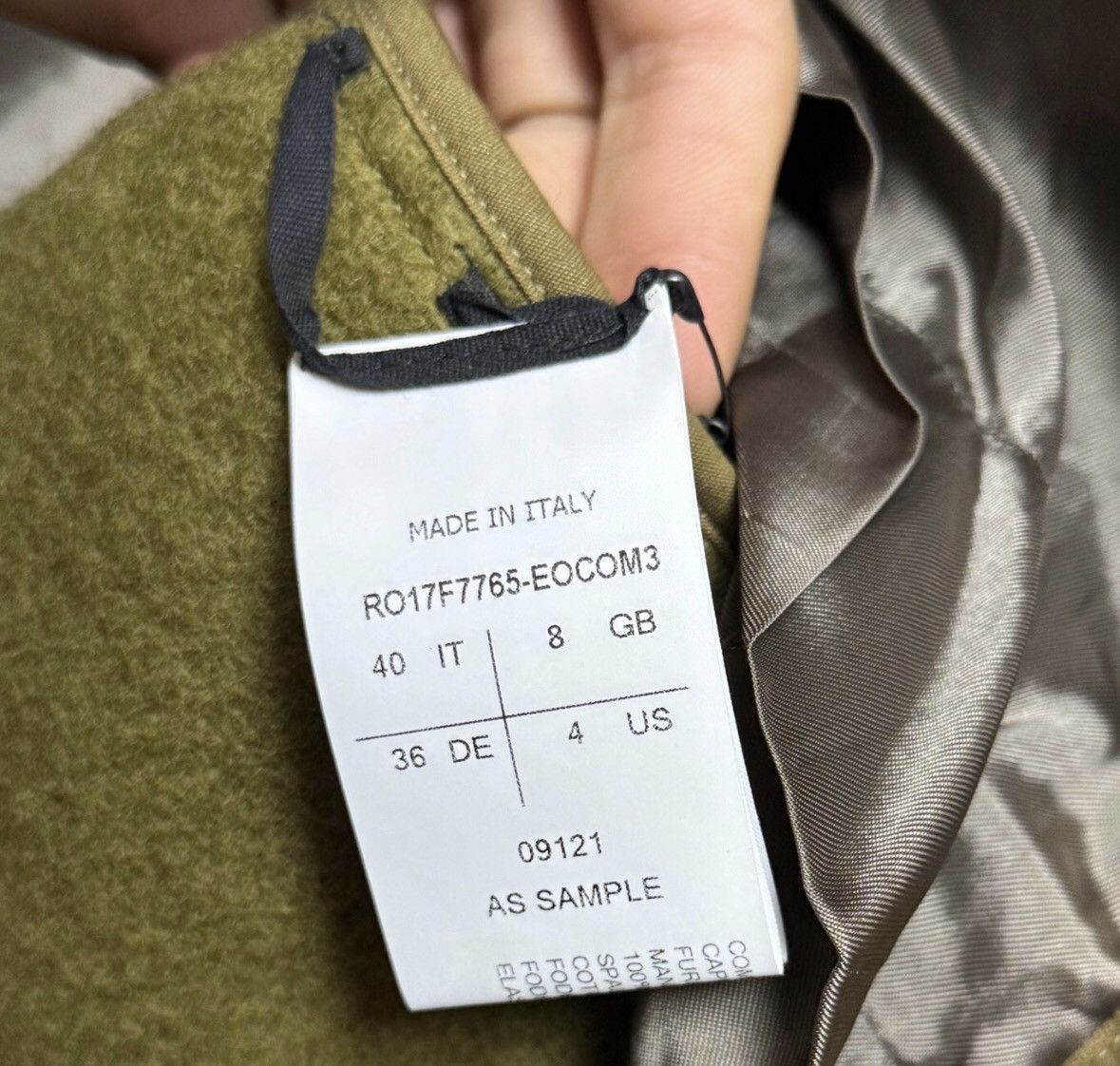 Rick Owens Rick owens17FW show style spliced down tracksuit cotton coat Size US M / EU 48-50 / 2 - 4 Thumbnail