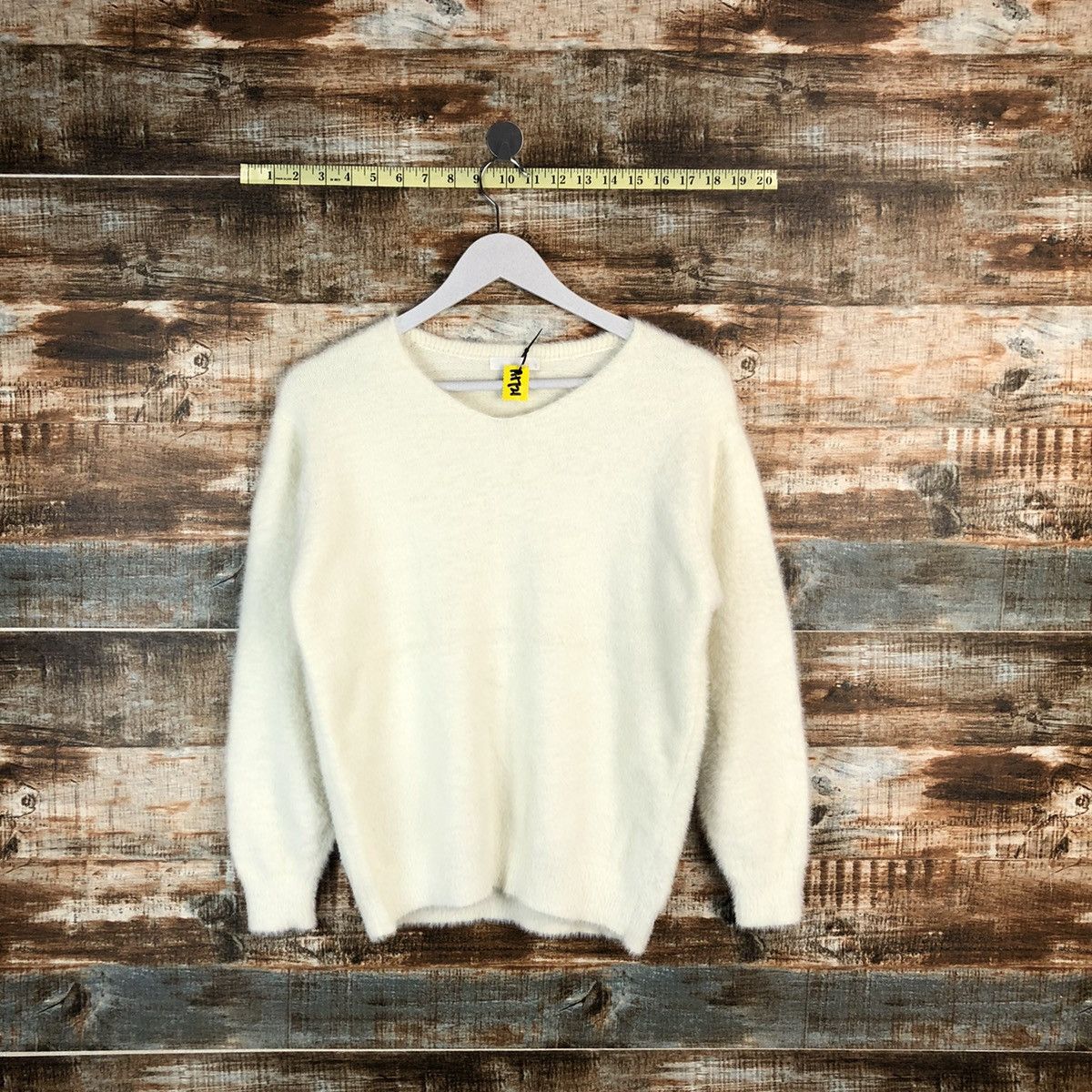 Vintage Dre Skip White mohair shaggy Knitwear #A1721 Size M / US 6-8 / IT 42-44 - 1 Thumbnail