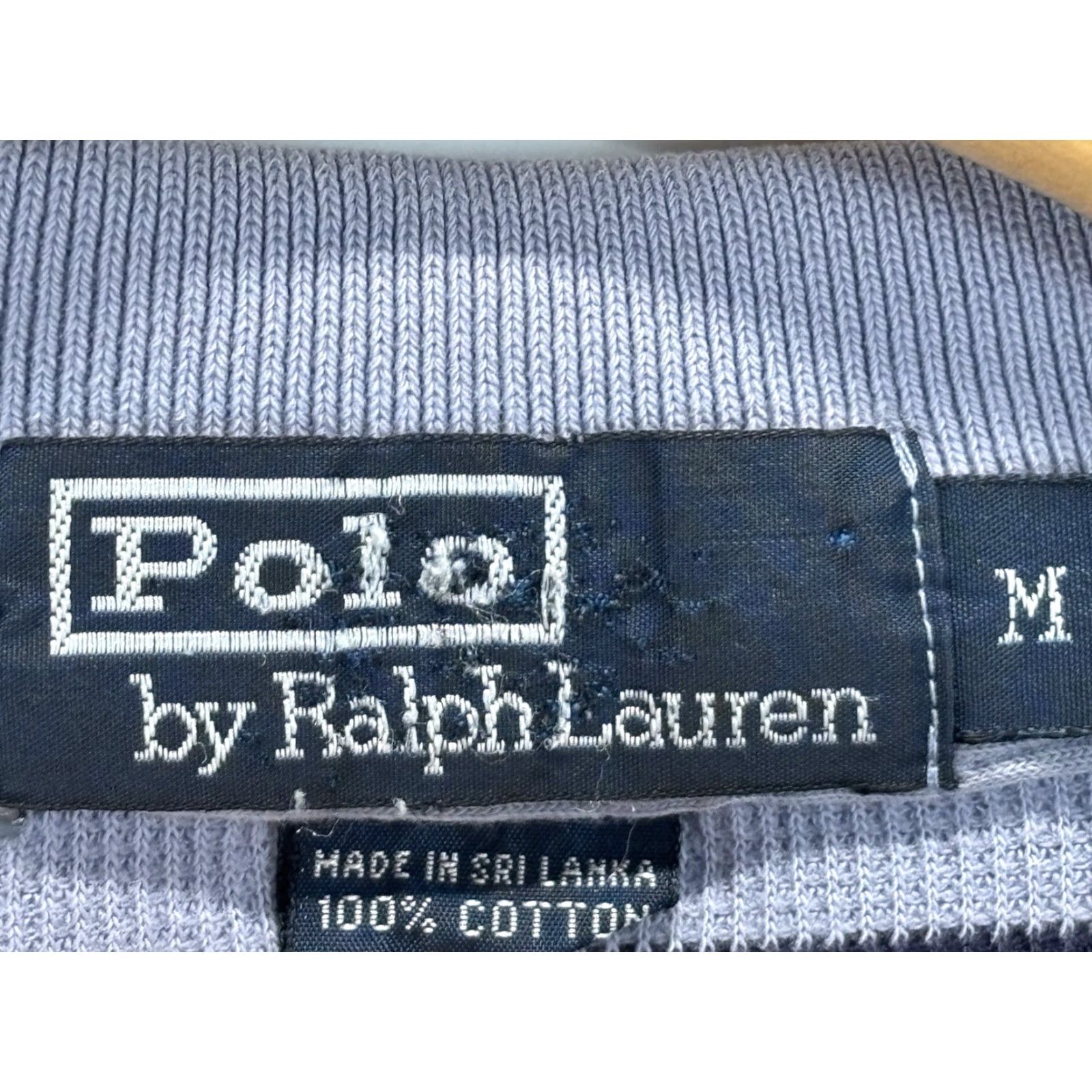 Polo Ralph Lauren VINTAGE Polo Ralph Lauren Polo Shirt Blue Stripe Short Sleeve 100% Cotton M Mens Pocket Polo Shirt BLUE STRIPE Polo Ralph Lauren 90s-2000s Mens Polo Size US M / EU 48-50 / 2 - 5 Thumbnail