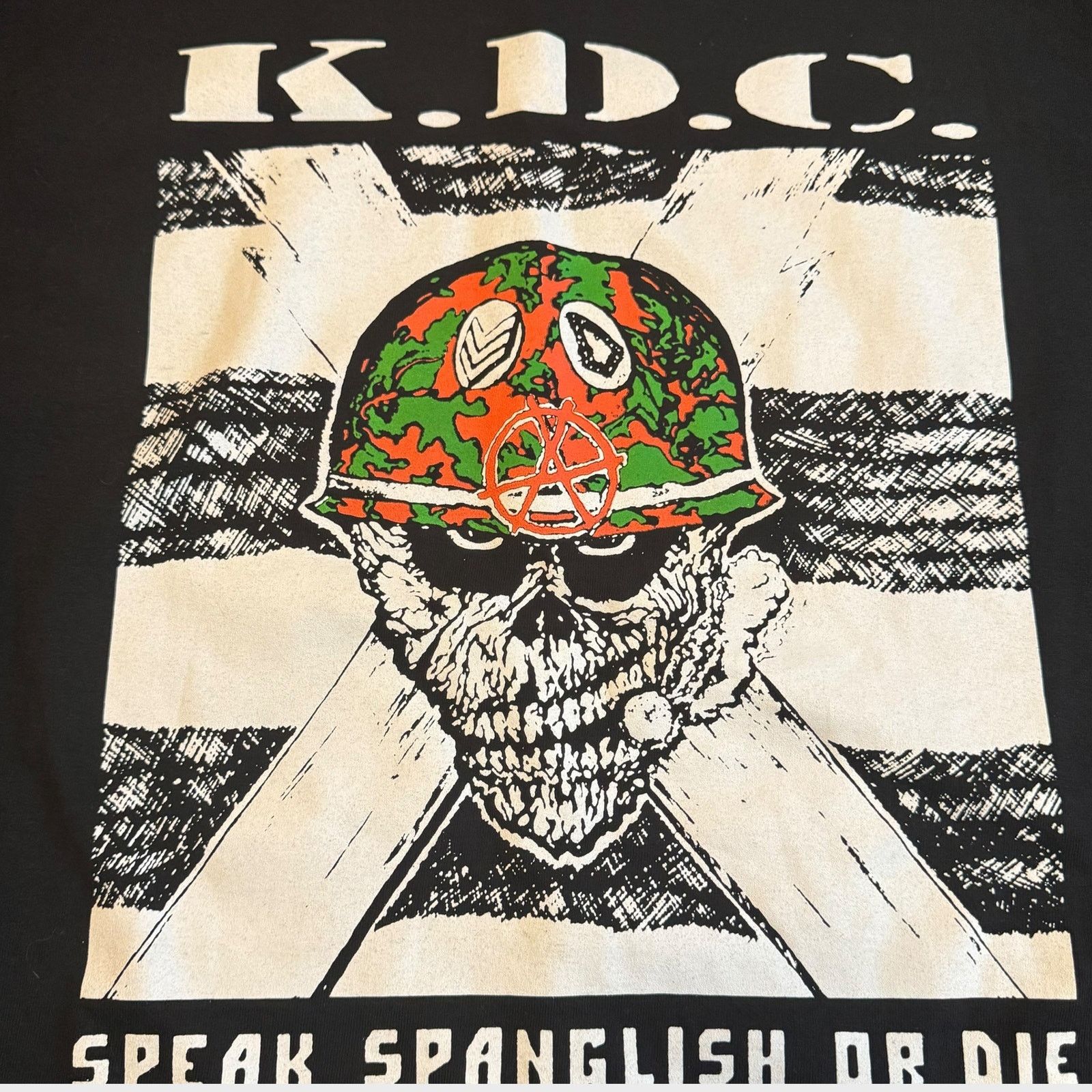 Band Tees KDC Hardcore Speak Spanglish Or Die Long Sleeve Size XL Size US XL / EU 56 / 4 - 2 Thumbnail