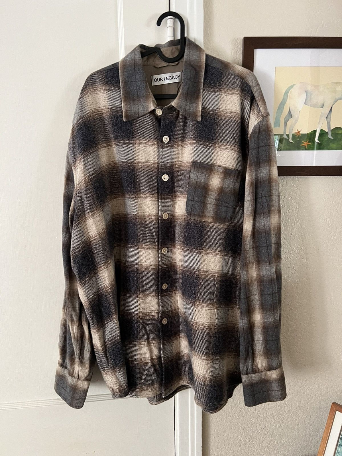 Our Legacy Our Legacy Above Shirt Doyle Check Size 52 Size US L / EU 52-54 / 3 - 1 Thumbnail