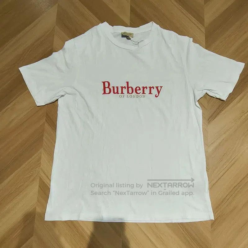 Burberry Burberry White Cotton Men's T-Shirt. Size US M / EU 48-50 / 2 - 1 Thumbnail