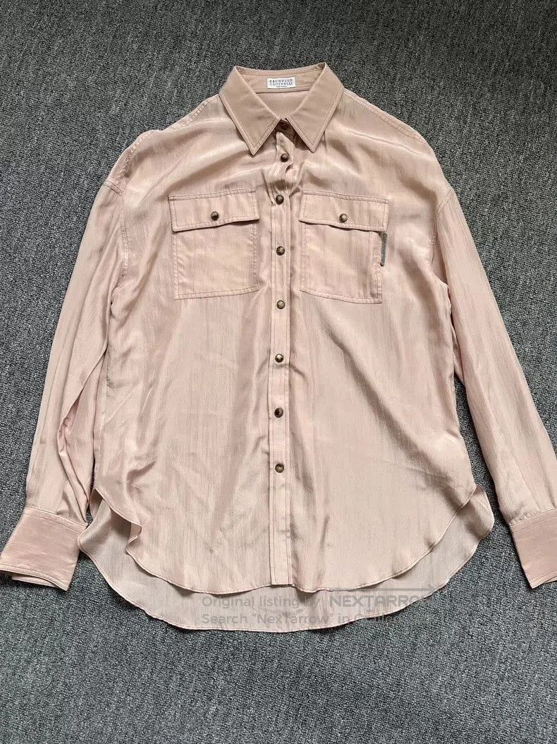 Brunello Cucinelli Brunello Cucinelli Silk Shirt S. Size US S / EU 44-46 / 1 - 1 Thumbnail