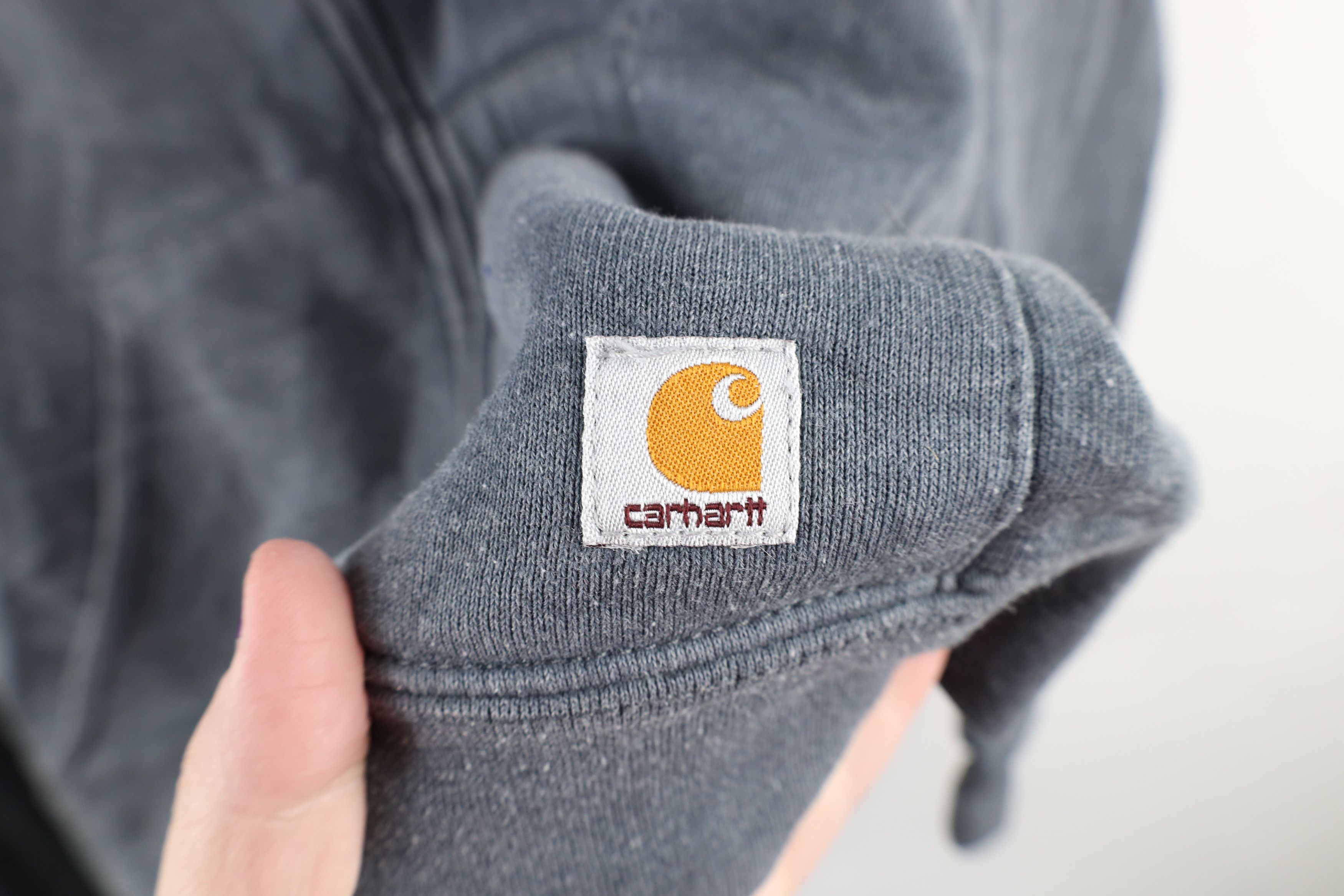 Carhartt × Vintage Vintage Carhartt Out Box Logo Full Zip Hoodie Sweatshirt Size L / US 10 / IT 46 - 5 Thumbnail