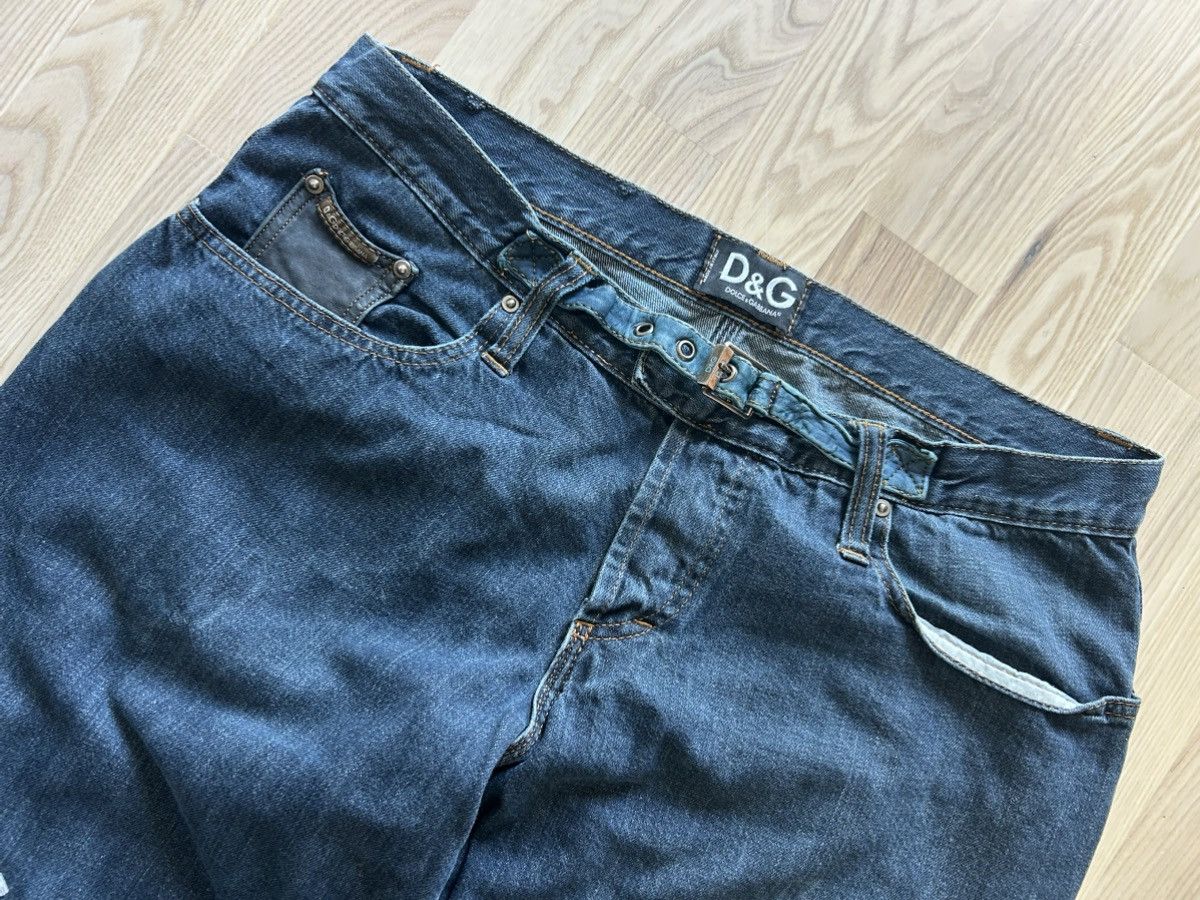Dolce & Gabbana Dolce & Gabbana AW2004 Archive Bondage Zipper Flare Jeans Size US 33 - 3 Thumbnail