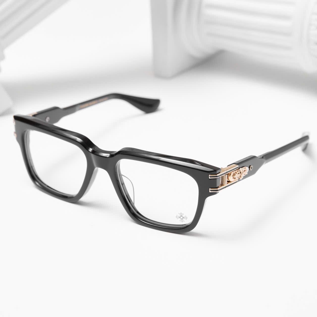 Chrome Hearts CHROME HEARTS BULGE BLACK GOLD PLATED GLASSES Size ONE SIZE - 2 Thumbnail