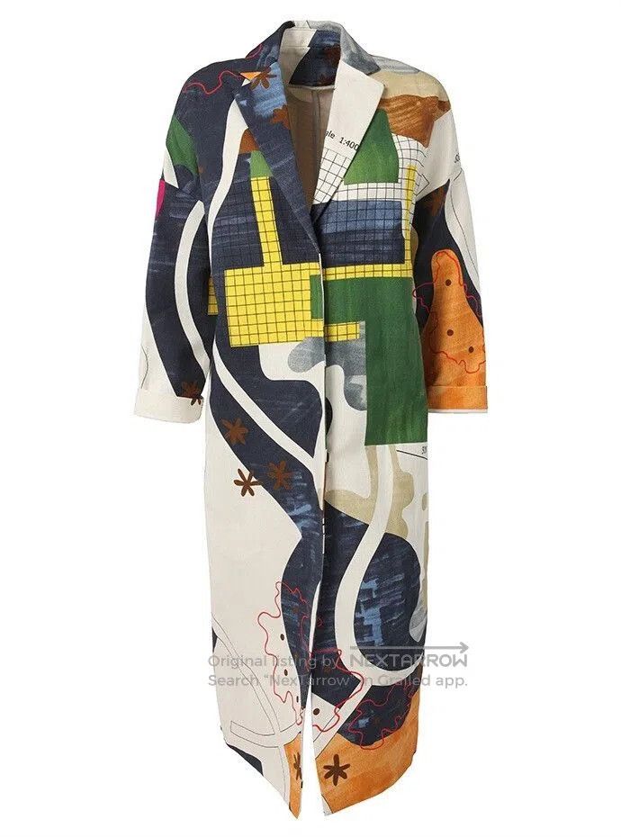 MSGM MSGM Colorful Patterned Spring Coat. Size S / US 4 / IT 40 - 2 Thumbnail