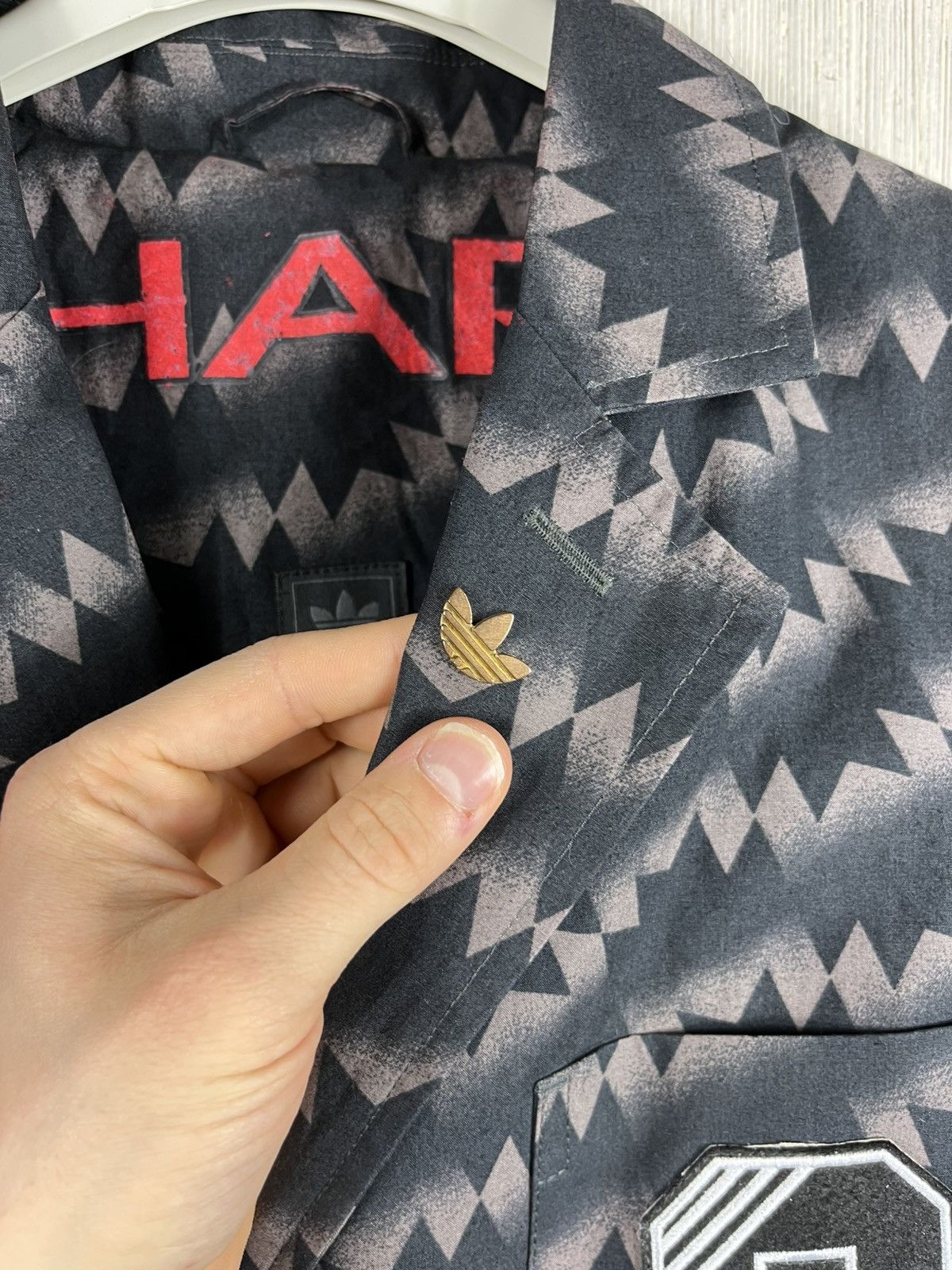 Adidas × Vintage Vintage Adidas blazer jacket y2k monogram sharp pin 9 logo Size US S / EU 44-46 / 1 - 10 Thumbnail