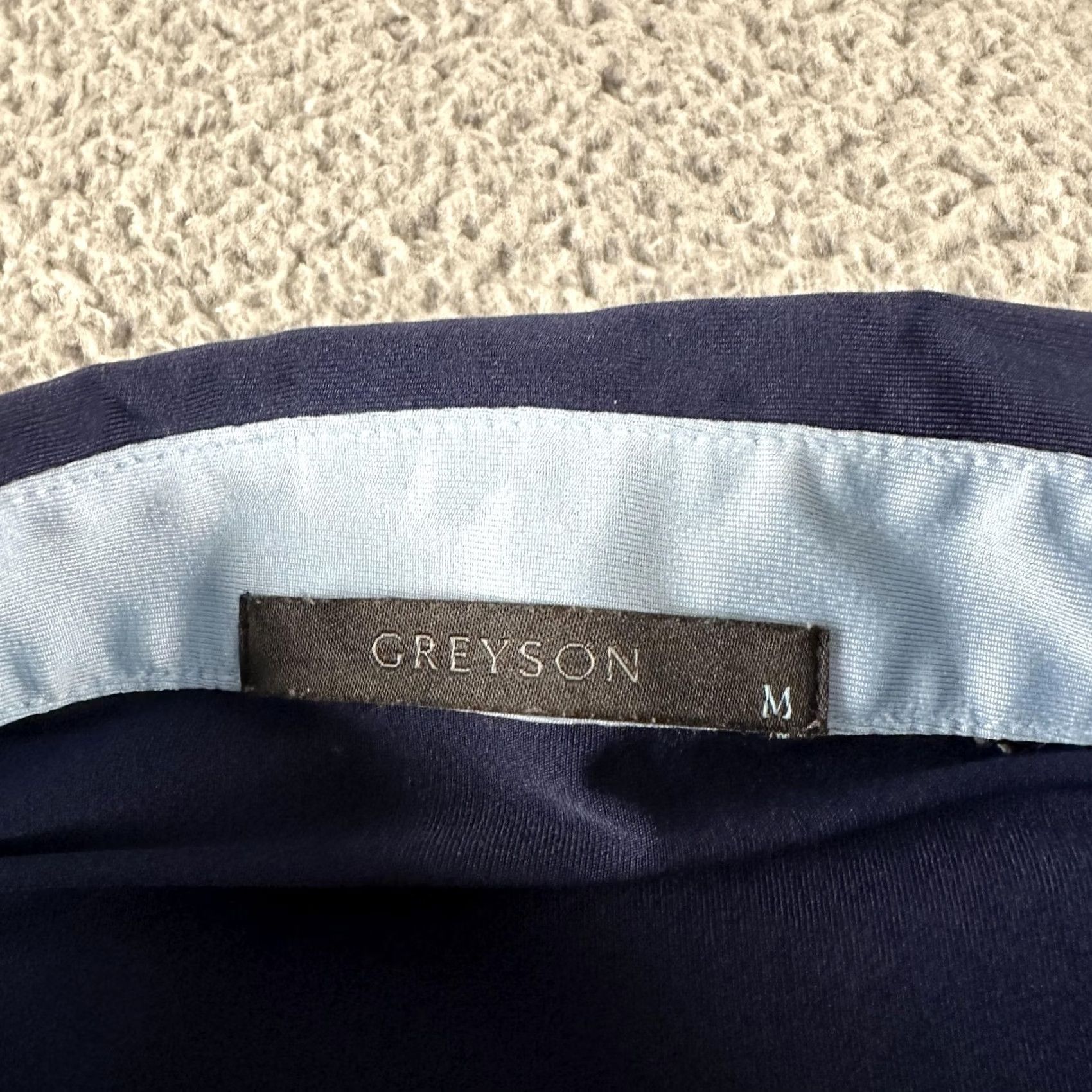 Vintage Greyson LIV Golf Polo Shirt Mens Medium Blue Stretch Performance Athletic Size US M / EU 48-50 / 2 - 4 Thumbnail