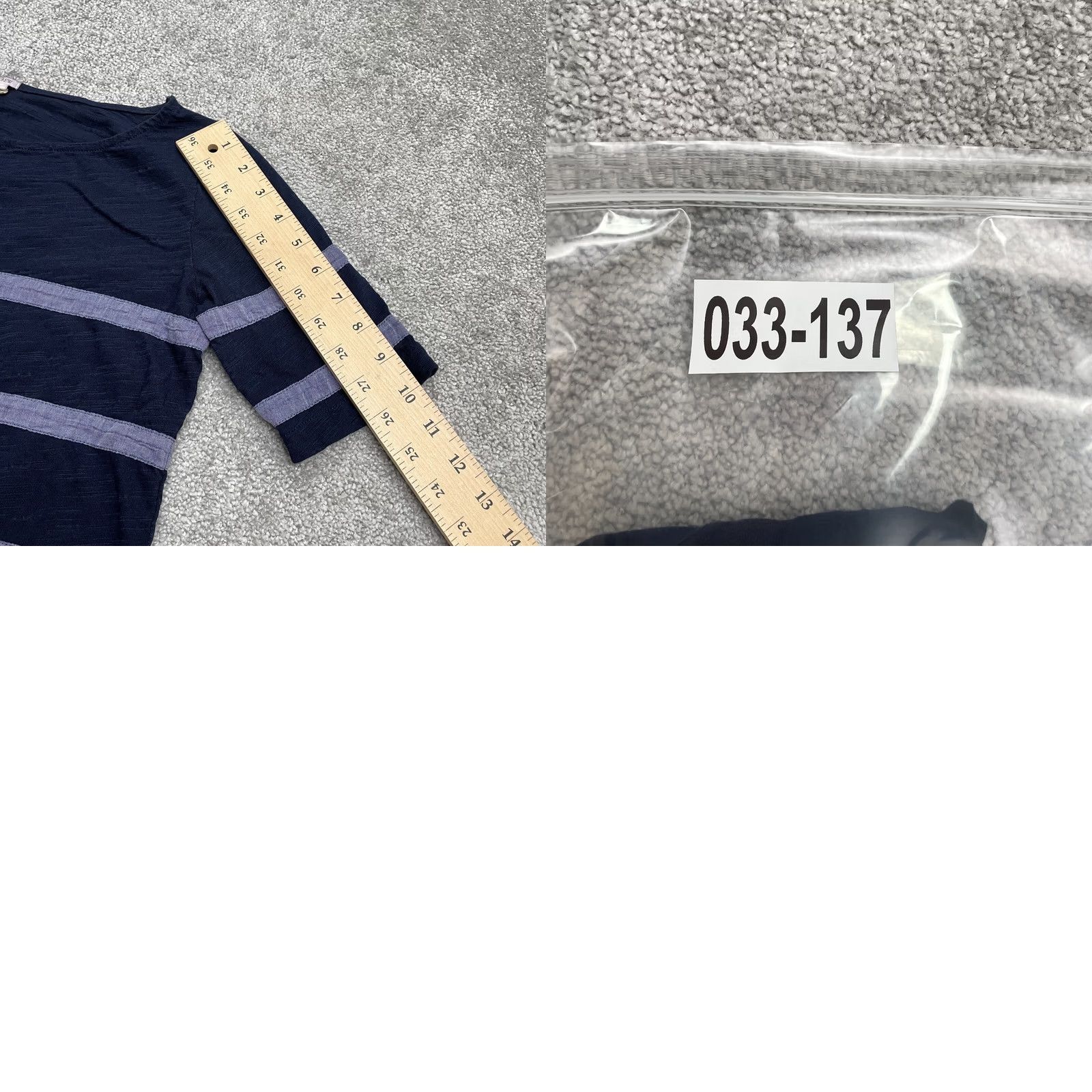 J.Crew VINTAGE: No J.CREW T-Shirt Shirt Womens XS Blue Short Sleeve Mock Neck 100% Cotton Easy Care Stretch All Seasons Casual Womens Size XS / US 0-2 / IT 36-38 - 8 Thumbnail