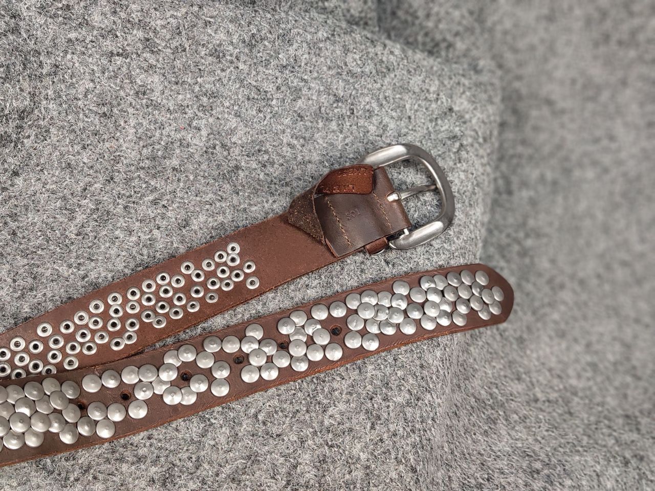 LIEBESKIND BERLIN Vintage 90s Leather Dark Belt Hysteric Glamour Style Size ONE SIZE - 9 Thumbnail