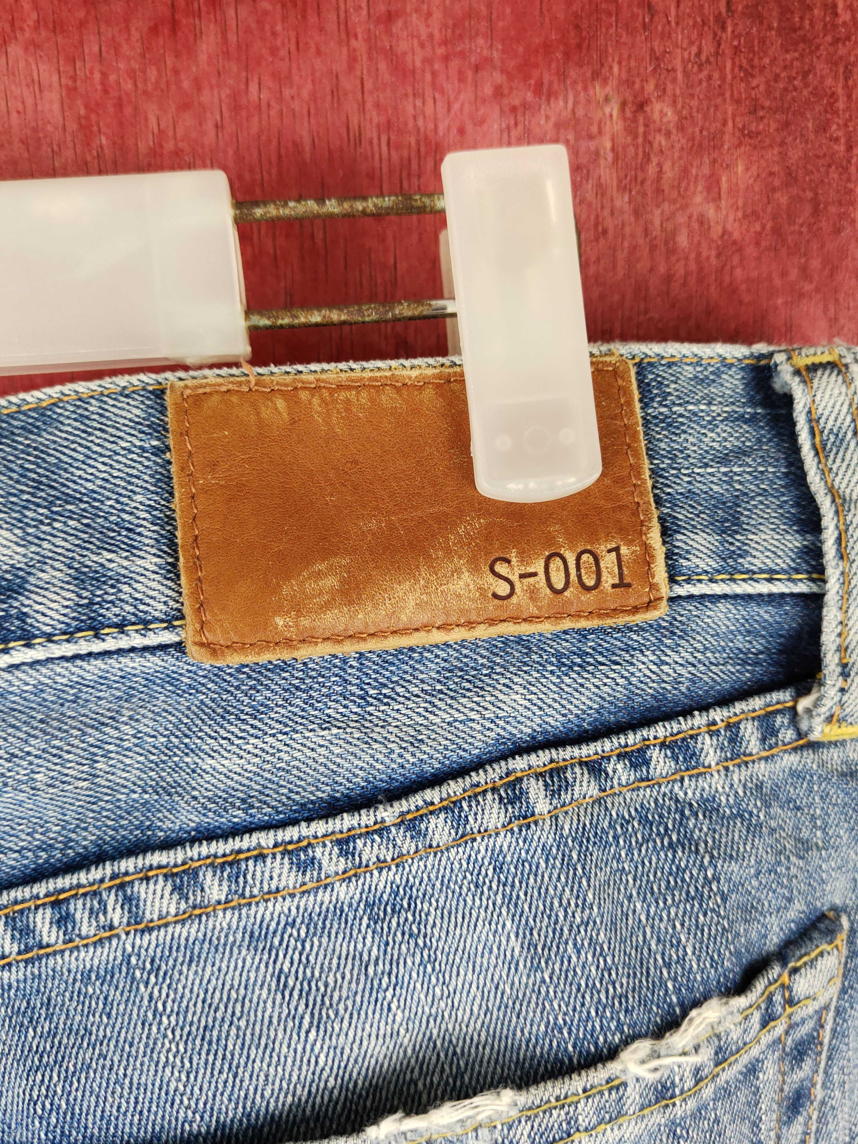 Japanese Brand Uniqlo Blue Faded Distressed Ripped Jeans #S1675 Size US 34 / EU 50 - 8 Thumbnail