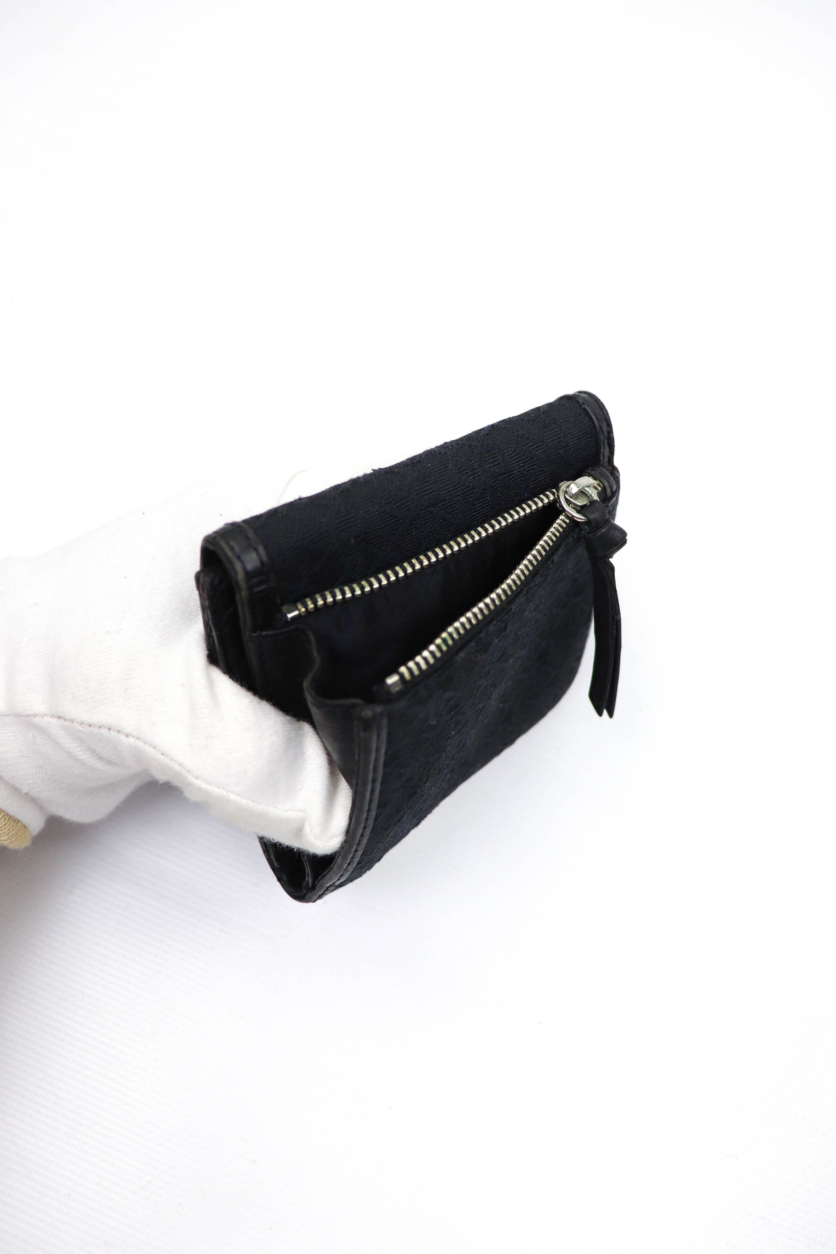 DKNY × Donna Karan DKNY Donna Karan New York Monogram Zip Coin Pocket Wallet Size ONE SIZE - 4 Thumbnail