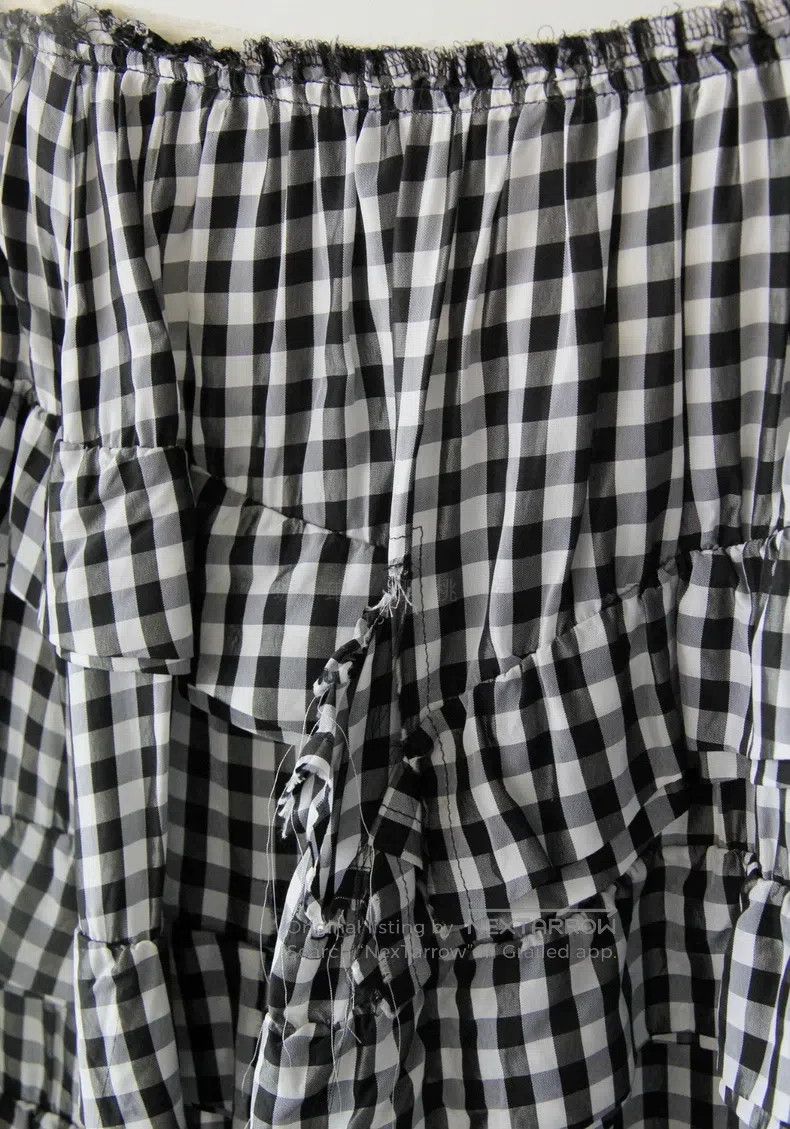 Comme des Garcons Comme Des Garcons size M Layered Ruffled Cutout Design Pla Size 23" - 6 Thumbnail